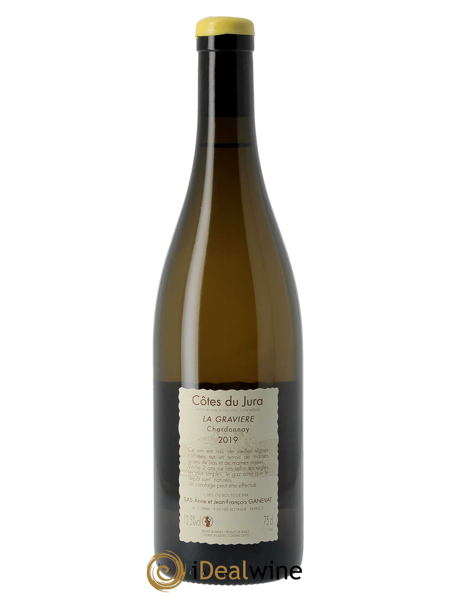 Côtes du Jura La Gravière Anne et Jean François Ganevat 2019 - Lot de 1 bouteille - 1