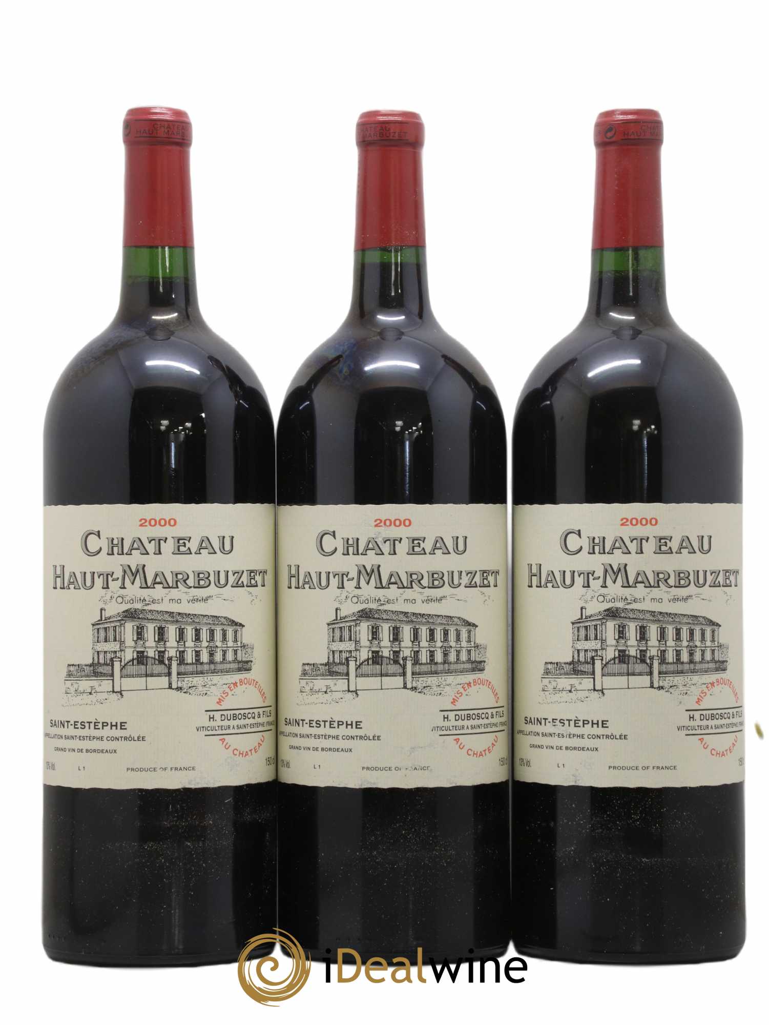 Château Haut Marbuzet 2000 - Lot de 6 magnums - 2