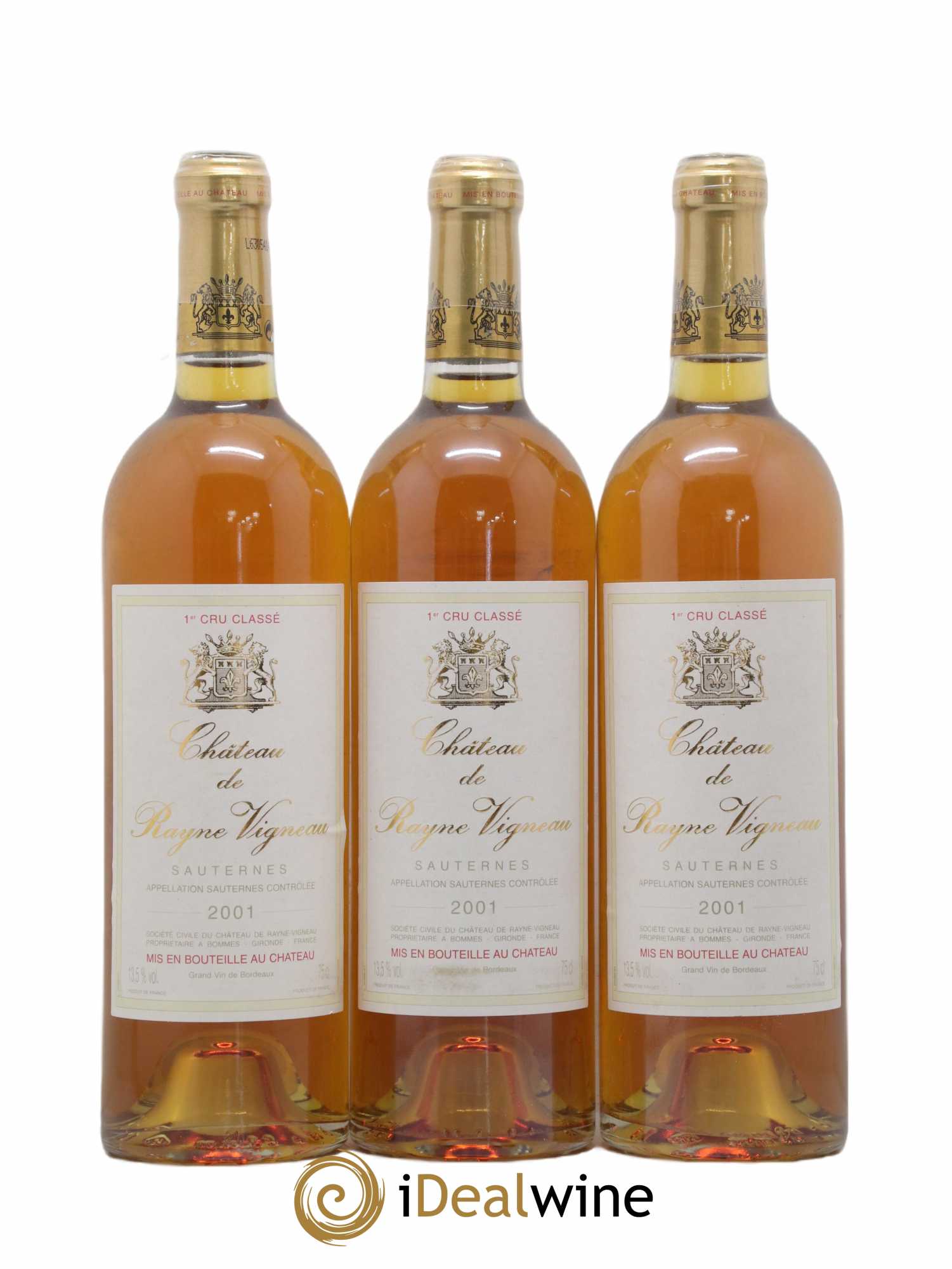 Château de Rayne Vigneau 1er Grand Cru Classé 2001 - Lotto di 12 bottiglie - 1