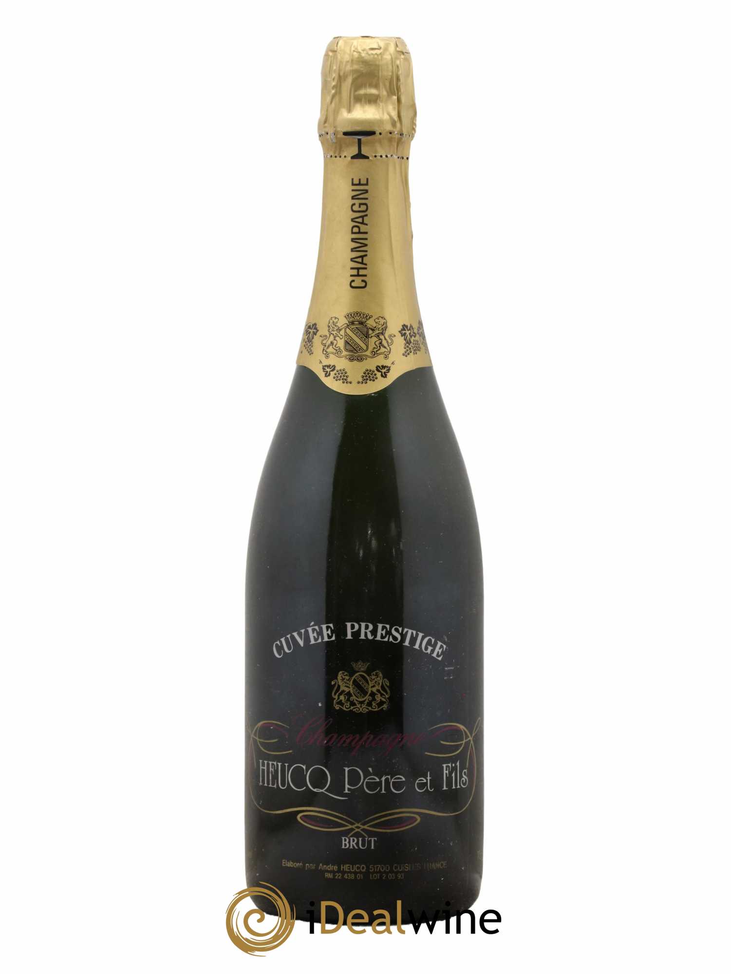 Champagne Cuvée Prestige Heucq Père et fils - Lot de 1 bouteille - 0