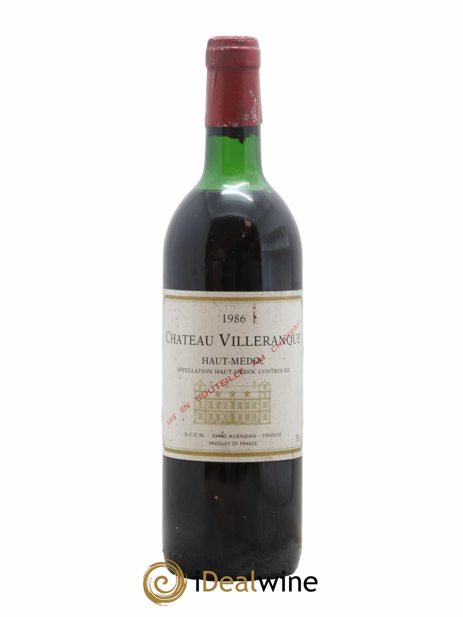 Haut Médoc Château Villeranque 1986 - Lot de 1 bouteille - 0