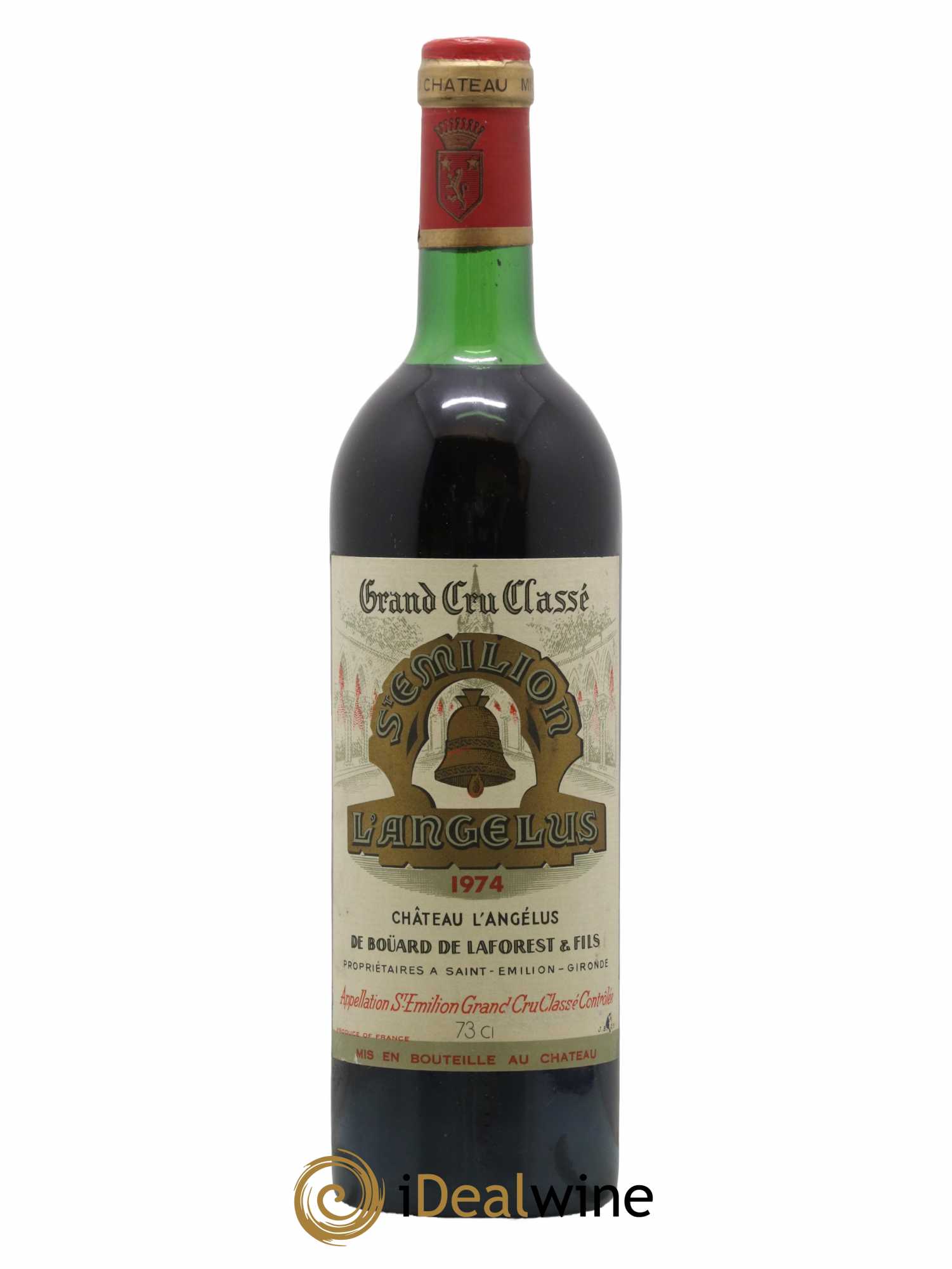 Château Angélus 1er Grand Cru Classé A 1974 - Lot de 1 bouteille - 0