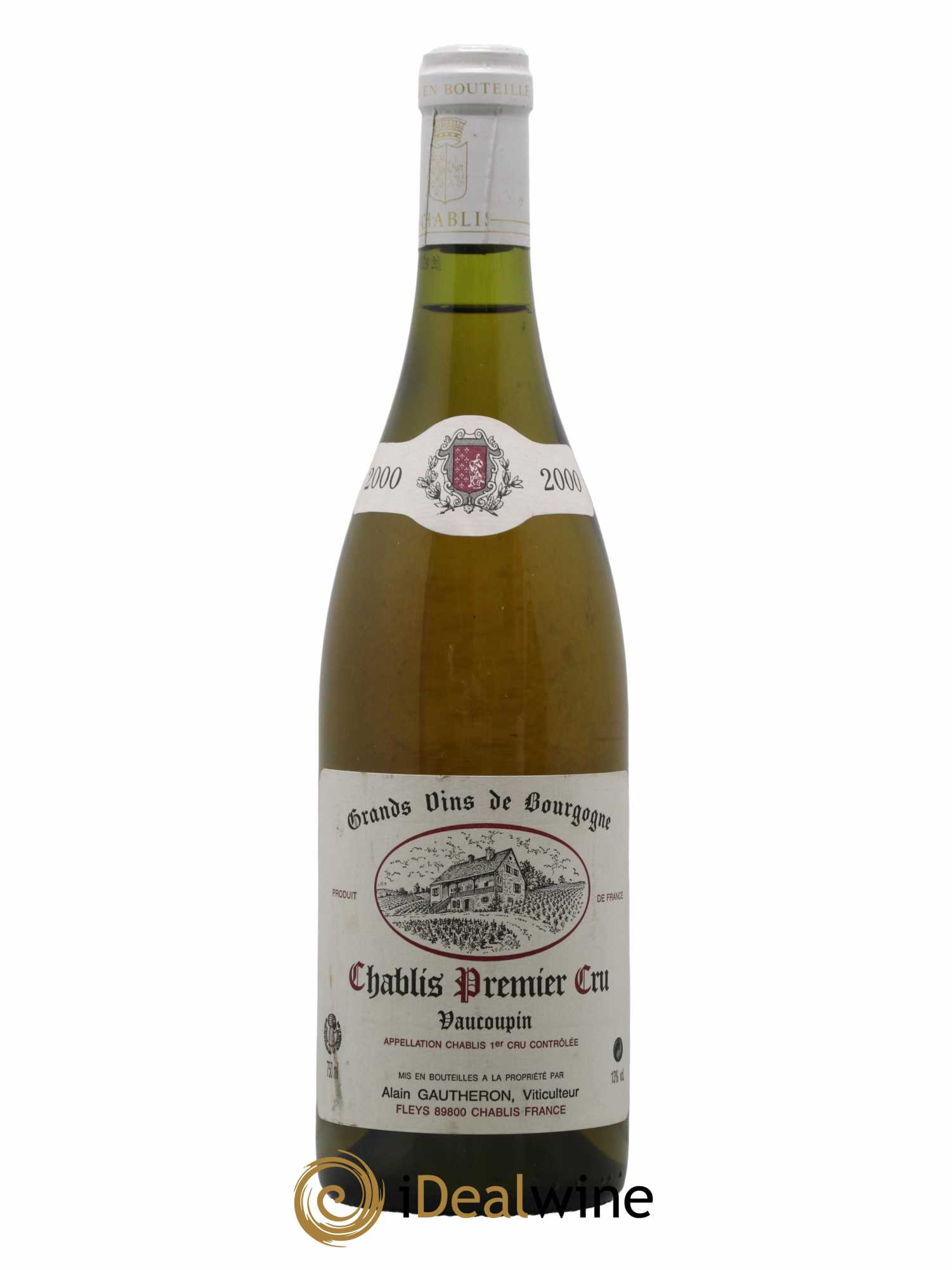 Chablis 1er Cru Vaucoupin Domaine Alain Gautheron 2000 - Lot de 1 bouteille - 0