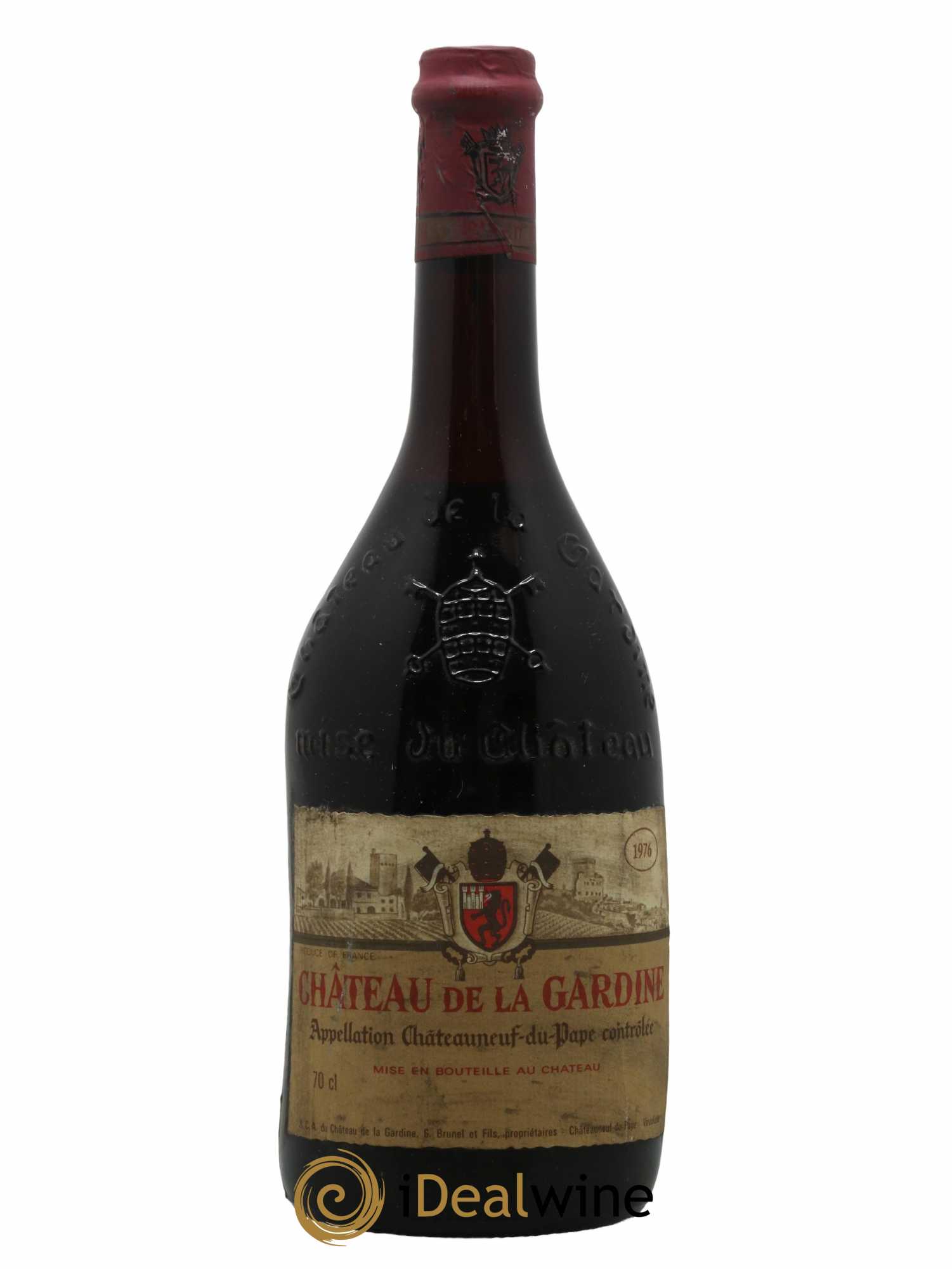 Châteauneuf-du-Pape Château de La Gardine Famille Brunel 1976 - Lot de 1 bouteille - 0