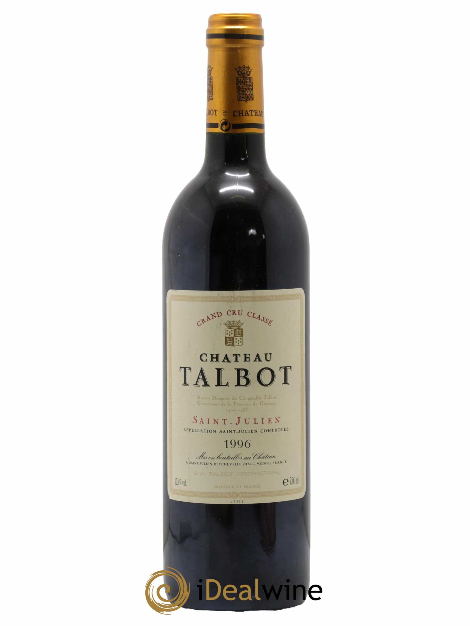 Château Talbot 4ème Grand Cru Classé 1996 - Lot de 1 bouteille - 0