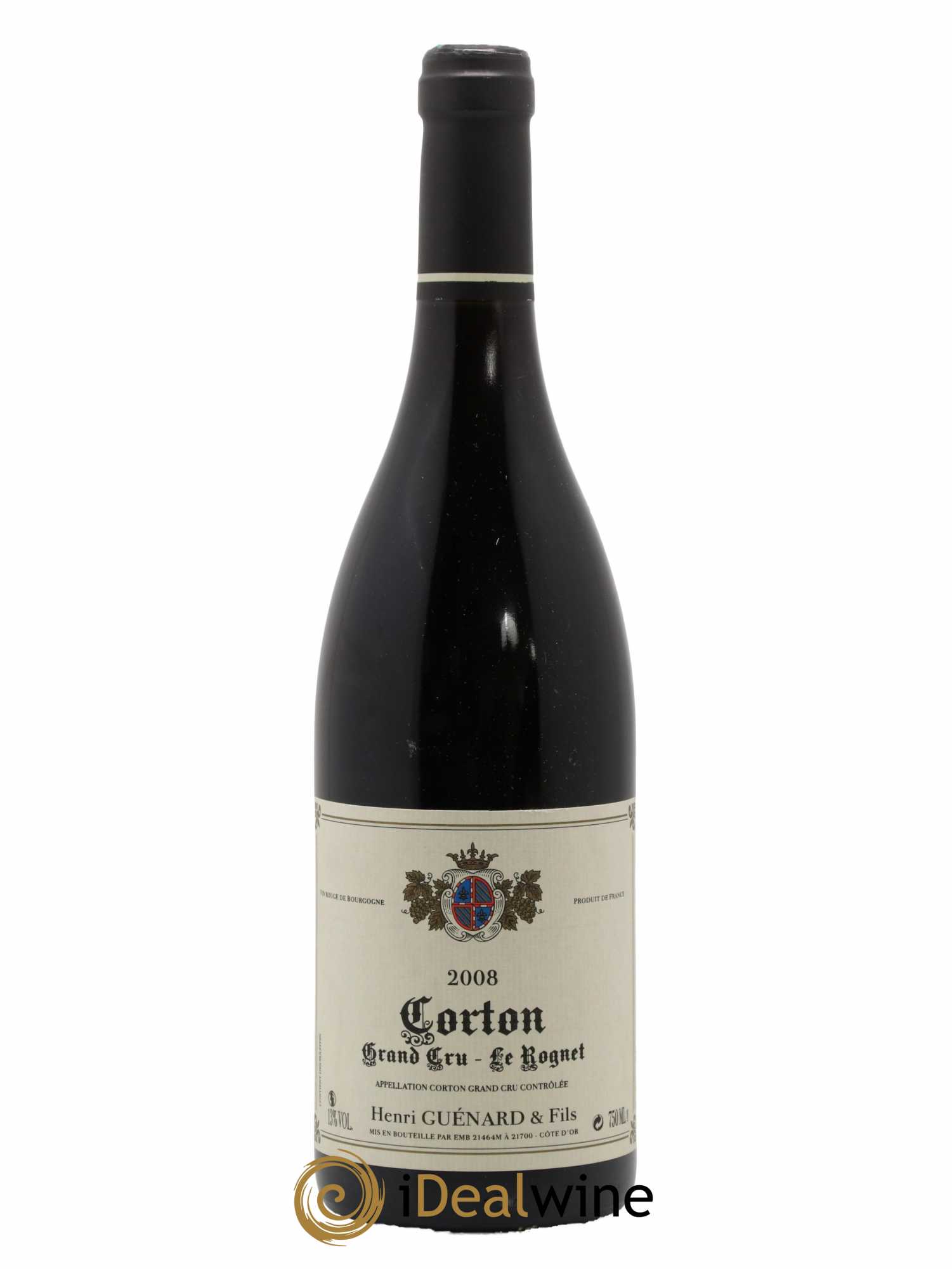 Corton Grand Cru Le Rognet Henri Guenard & Fils 2008 - Lot de 1 bouteille - 0