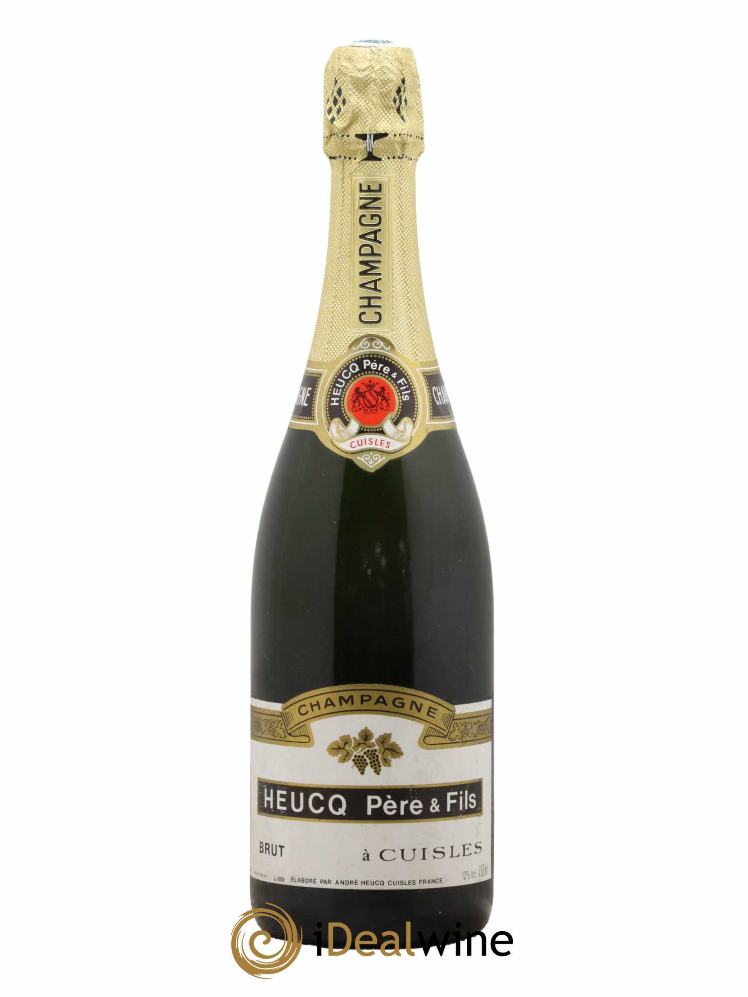 Champagne Brut Heucq Père et fils - Lot de 1 bouteille - 0