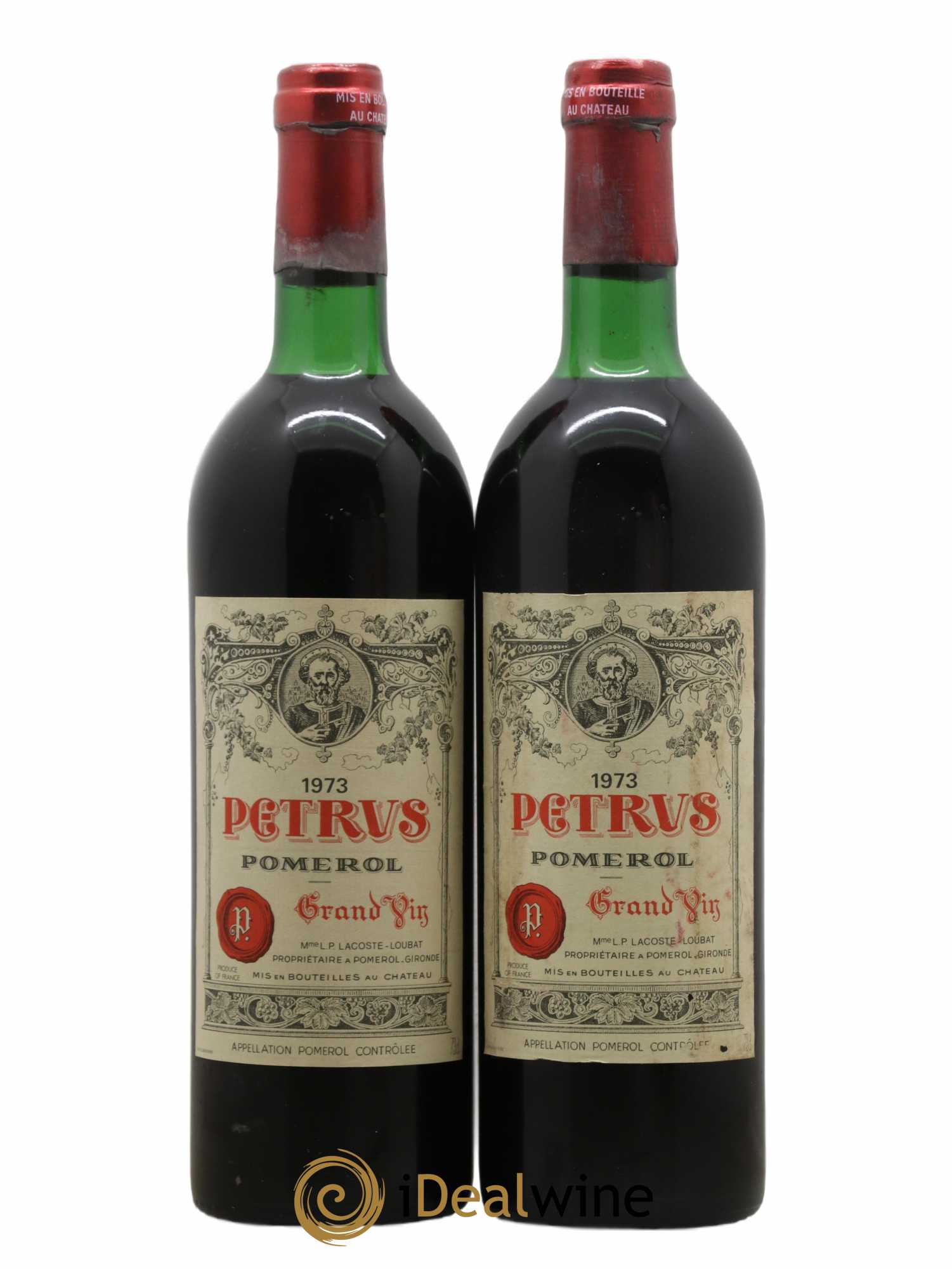 Petrus 1973 - Lot de 2 bouteilles - 0