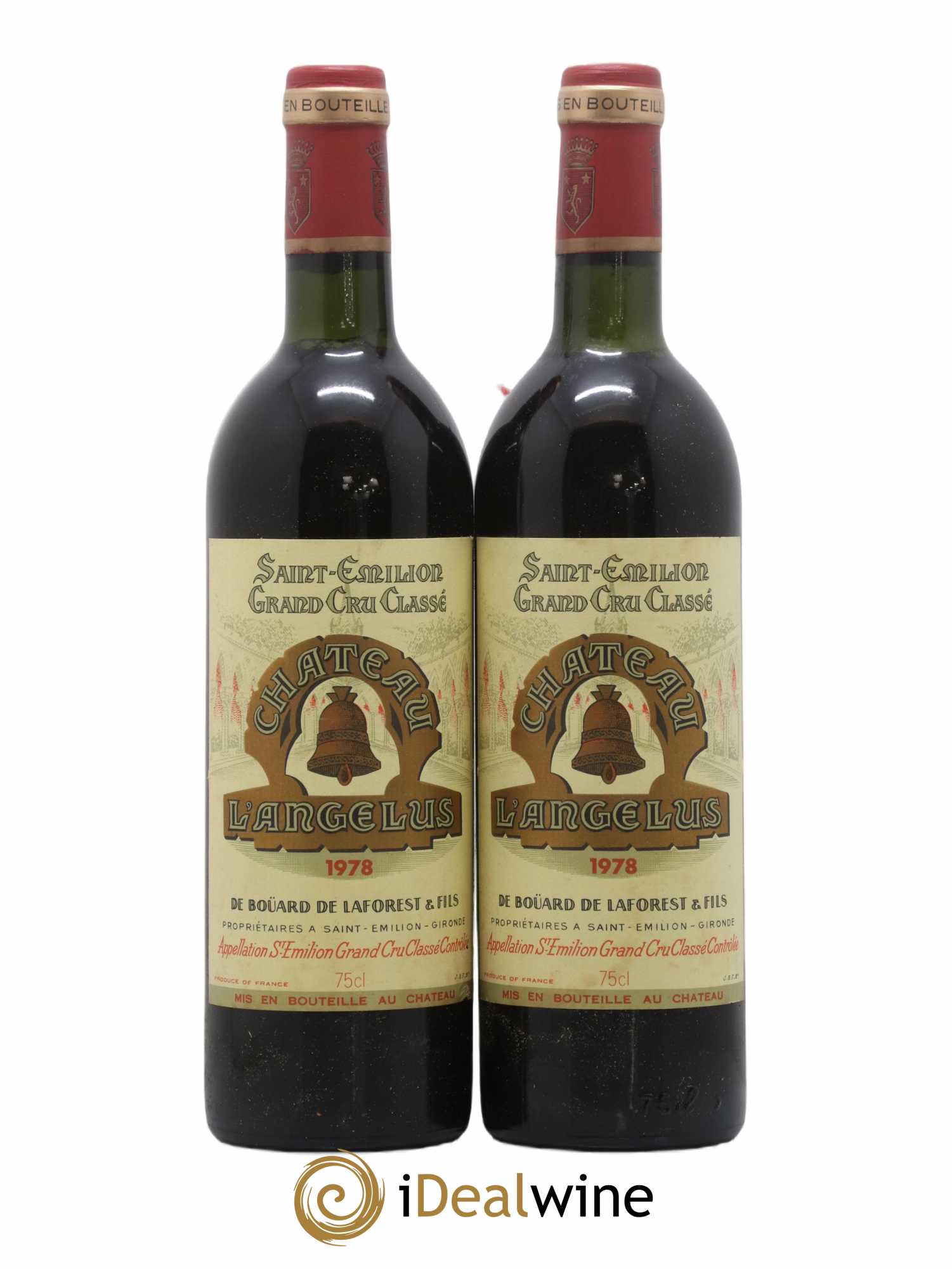 Château Angélus 1er Grand Cru Classé A 1978 - Lot de 2 bouteilles - 0