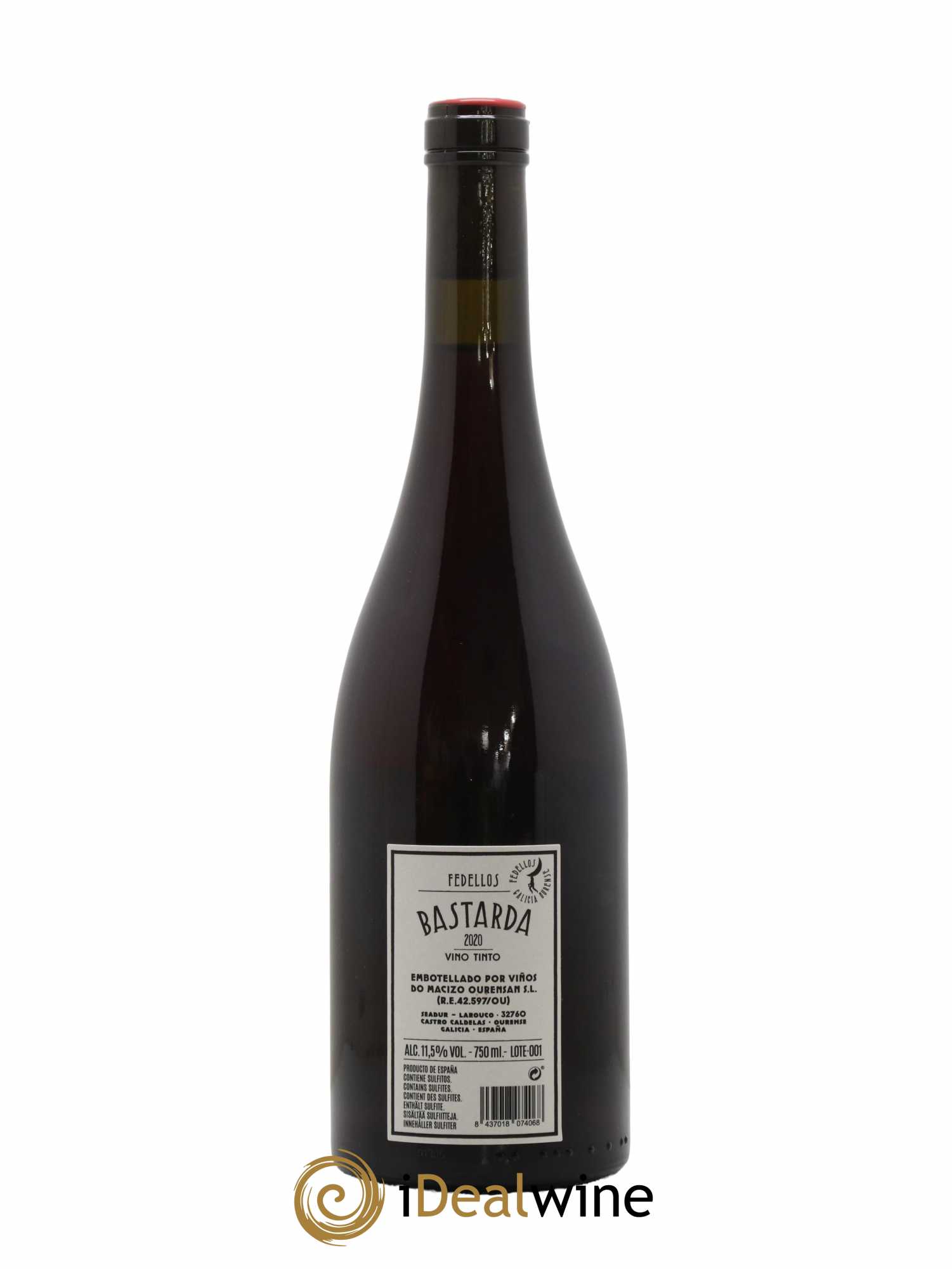 Espagne Fedellos Ribeira Sacra Bastarda 2020 - Lot de 1 bouteille - 1