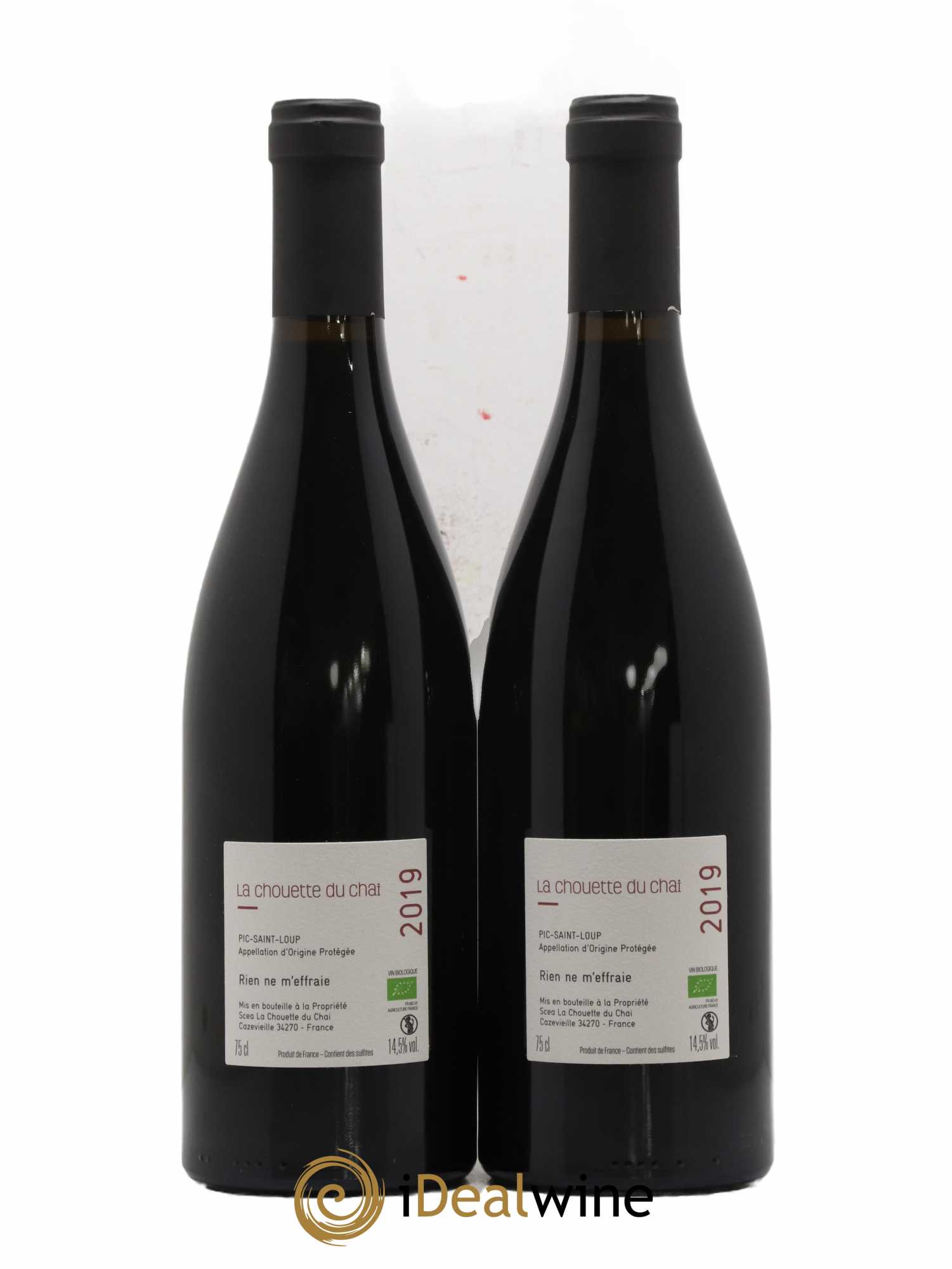 Pic Saint-Loup Chouette du Chai Rien ne m'effraie 2019 - Lot de 2 bouteilles - 1