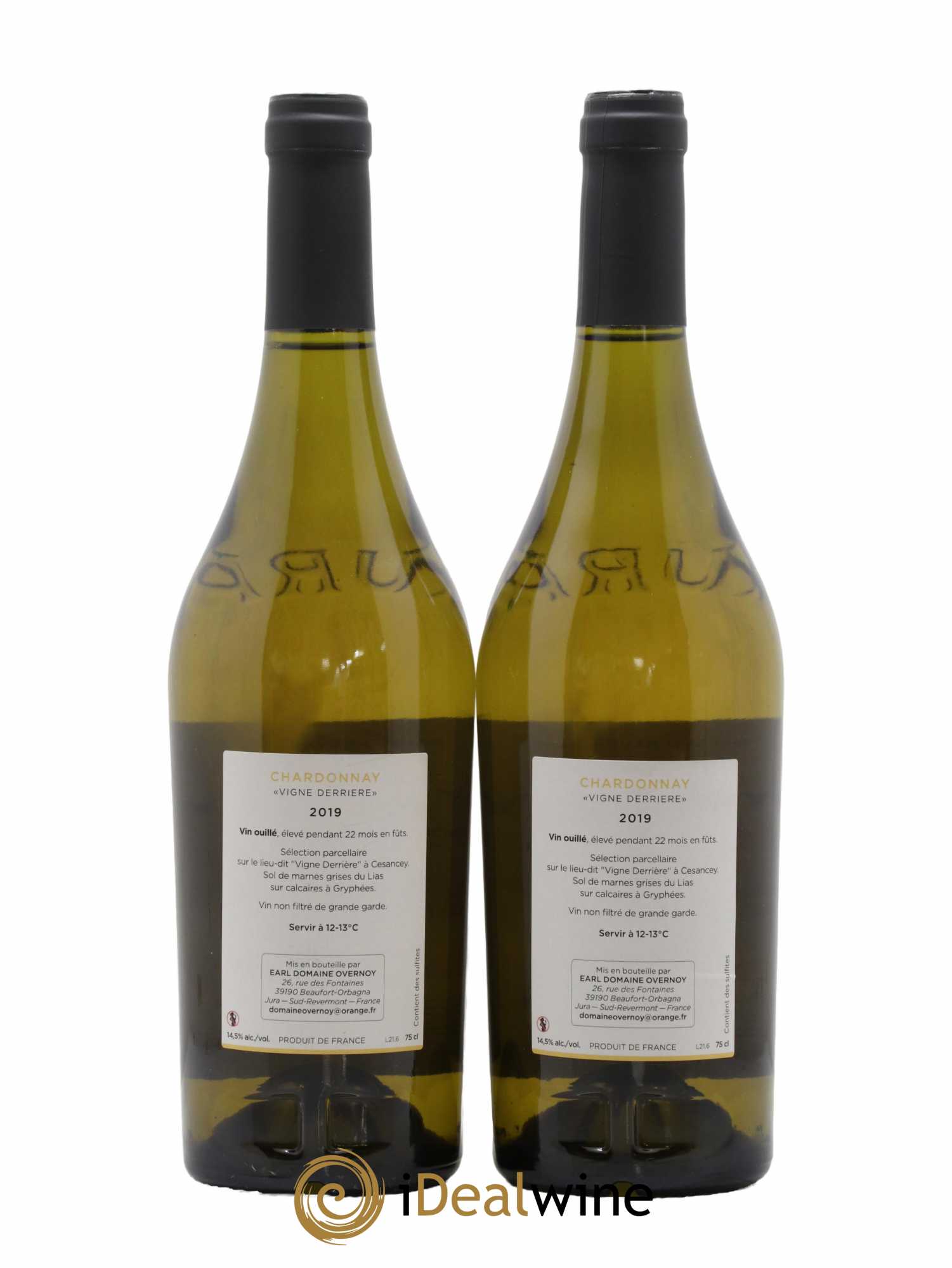 Côtes du jura Vigne Derrière Guillaume Overnoy 2019 - Lot de 2 bouteilles - 1
