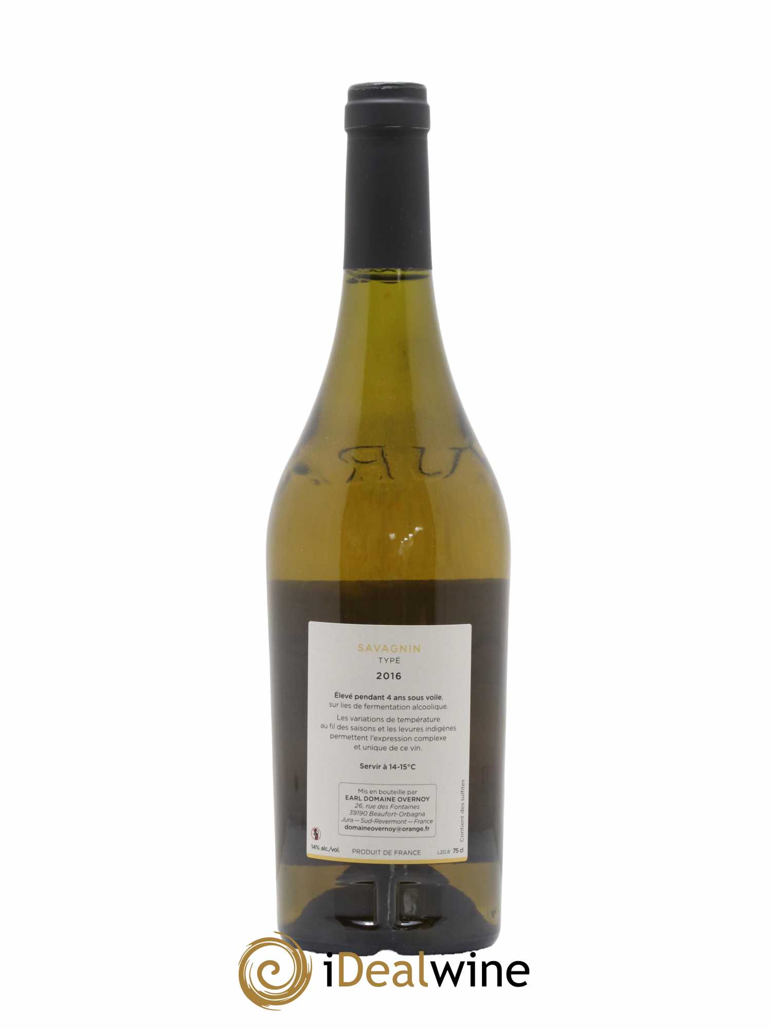 Côtes du Jura Savagnin 4 ans de voile Guillaume Overnoy 2016 - Lot de 1 bouteille - 1