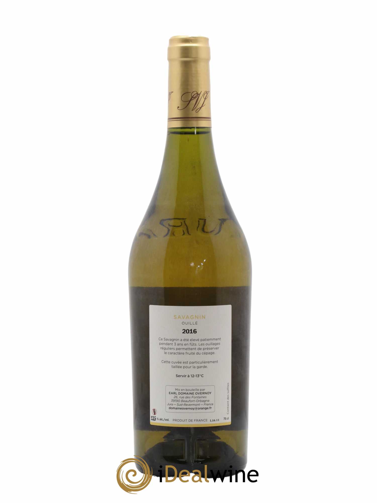 Côtes du Jura Savagnin Ouillé 3 ans Guillaume Overnoy 2016 - Lot de 1 bouteille - 1