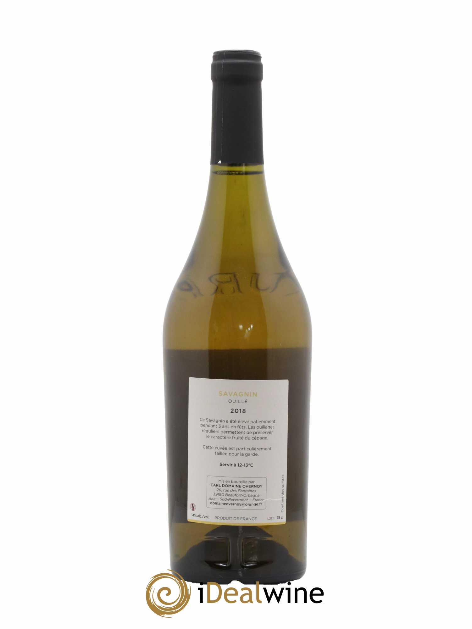 Côtes du Jura Savagnin Ouillé 3 ans Guillaume Overnoy 2018 - Lot de 1 bouteille - 1