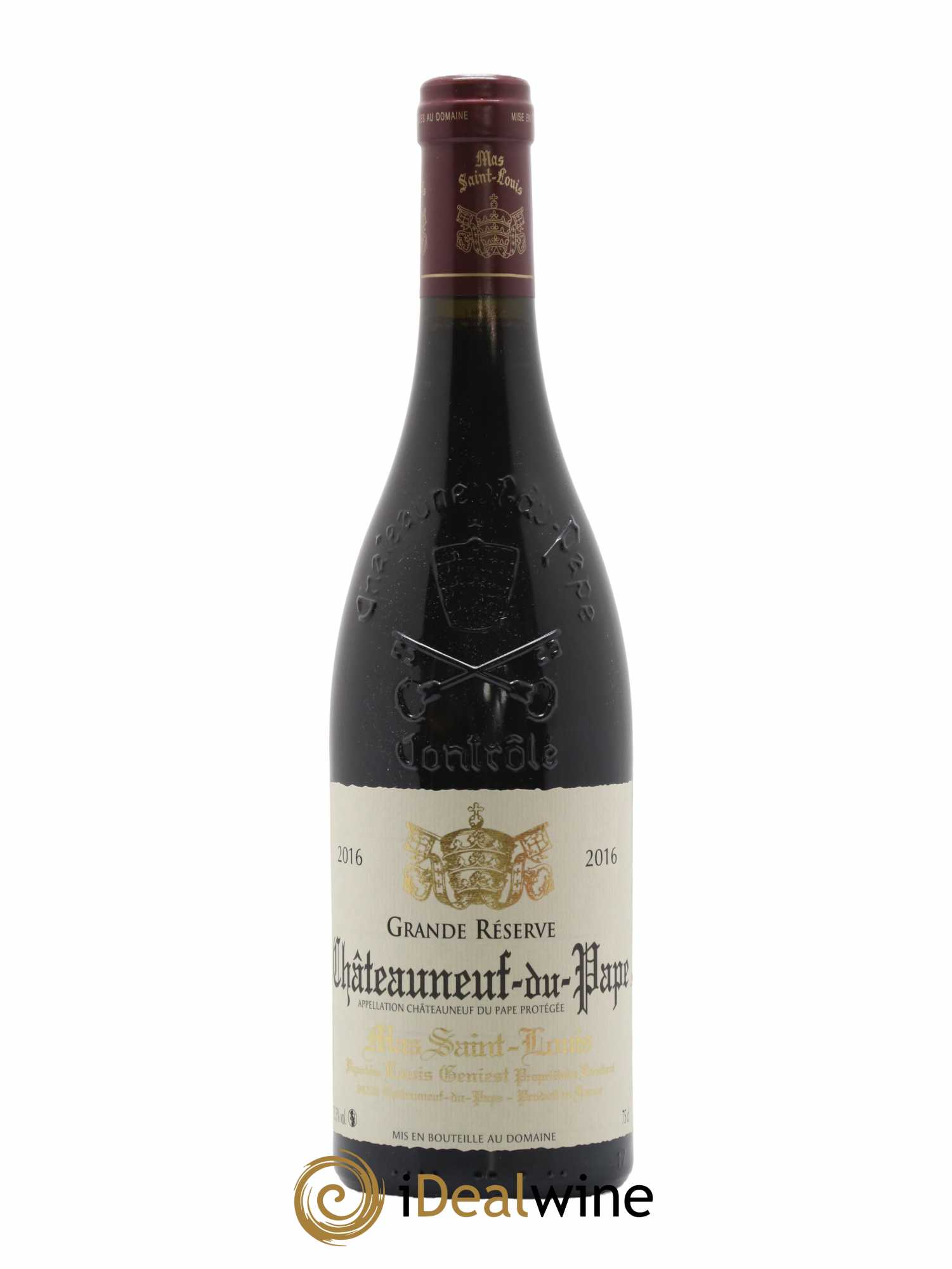 Châteauneuf-du-Pape Grande Réserve Mas Saint-Louis 2016 - Lot de 1 bouteille - 0