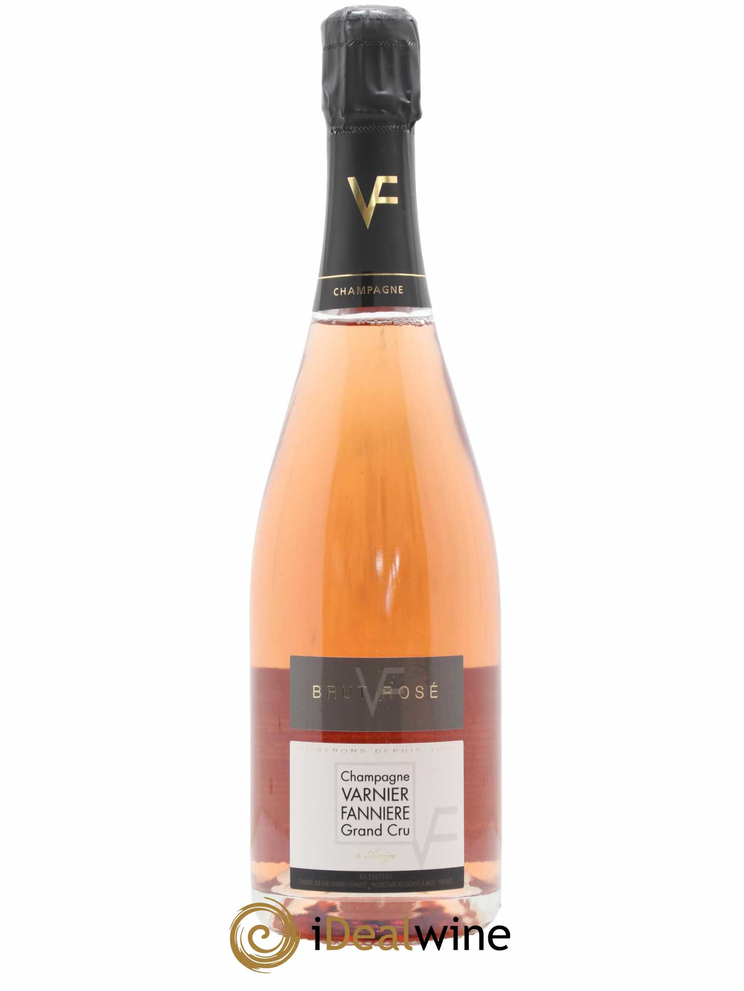 Champagne - Grand cru Brut Rosé Domaine Varnier Fannière - Lot de 1 bouteille - 0