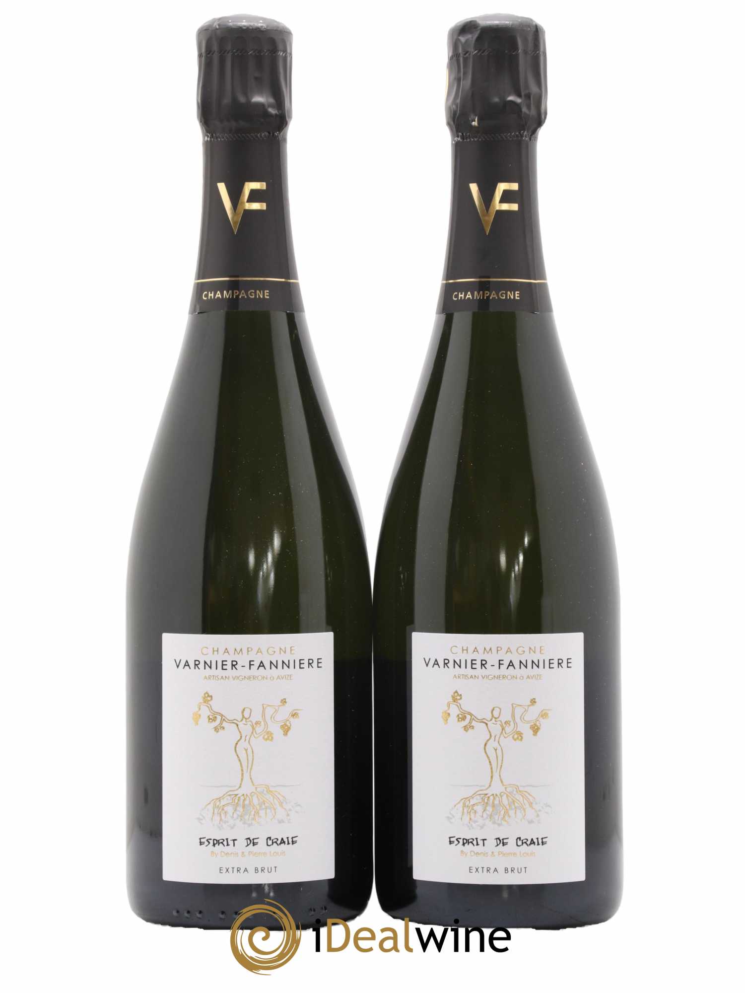 Champagne Extra brut Esprit de Craie Domaine Varnier Fannière - Lot de 2 bouteilles - 0