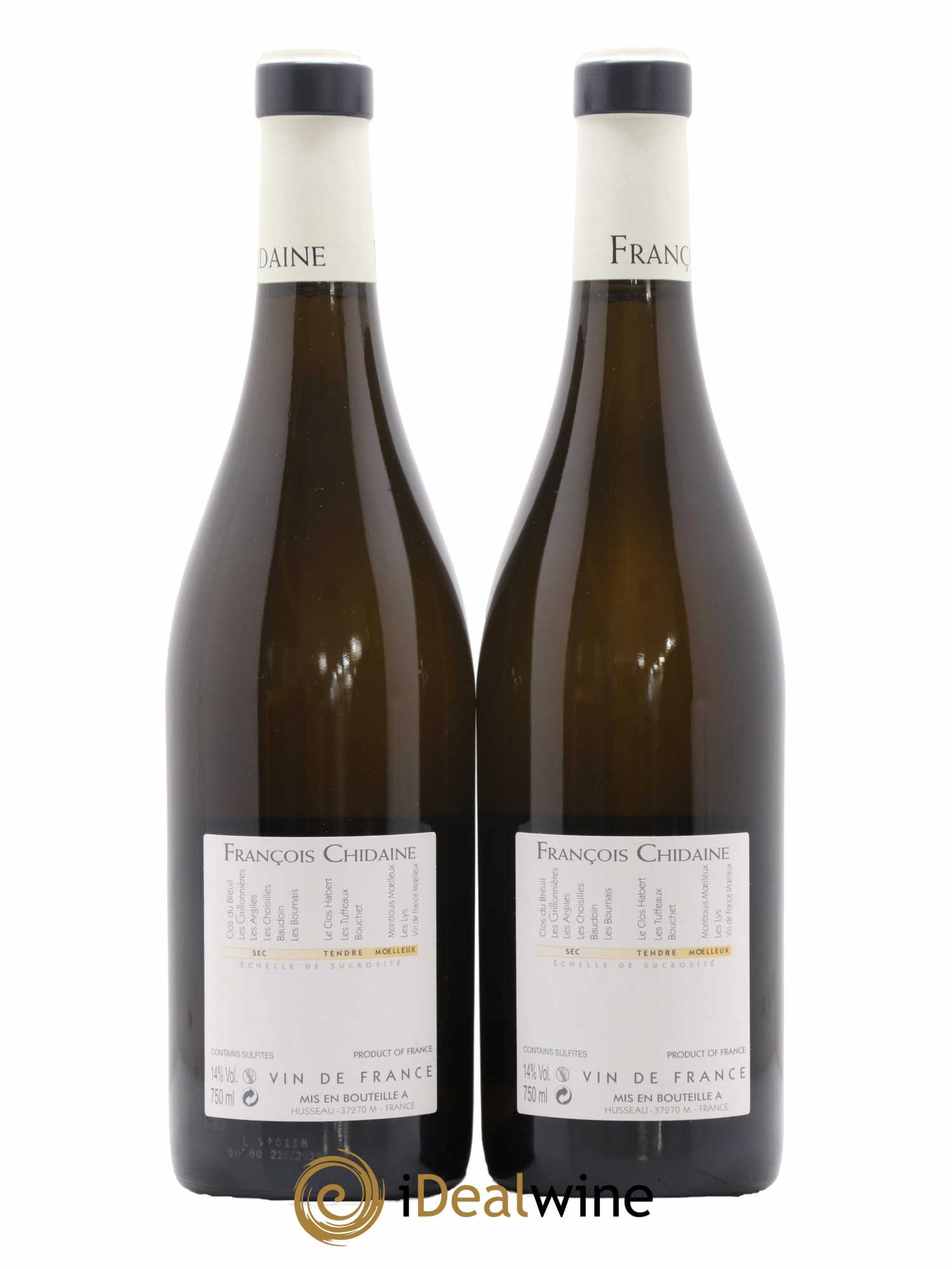 Vin de France Les Argiles François Chidaine 2018 - Lot de 2 bouteilles - 1
