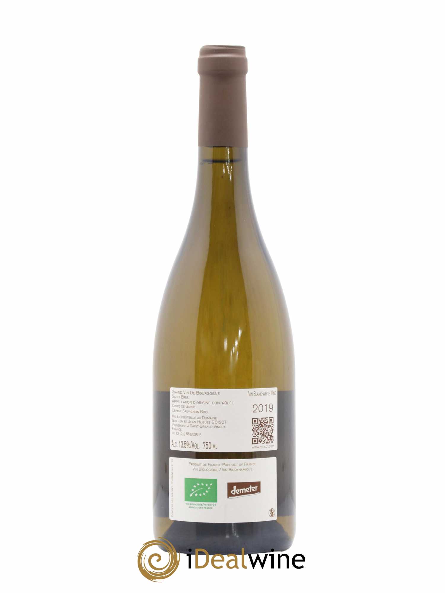 Saint-Bris Corps de Garde Goisot 2019 - Lot de 1 bouteille - 1