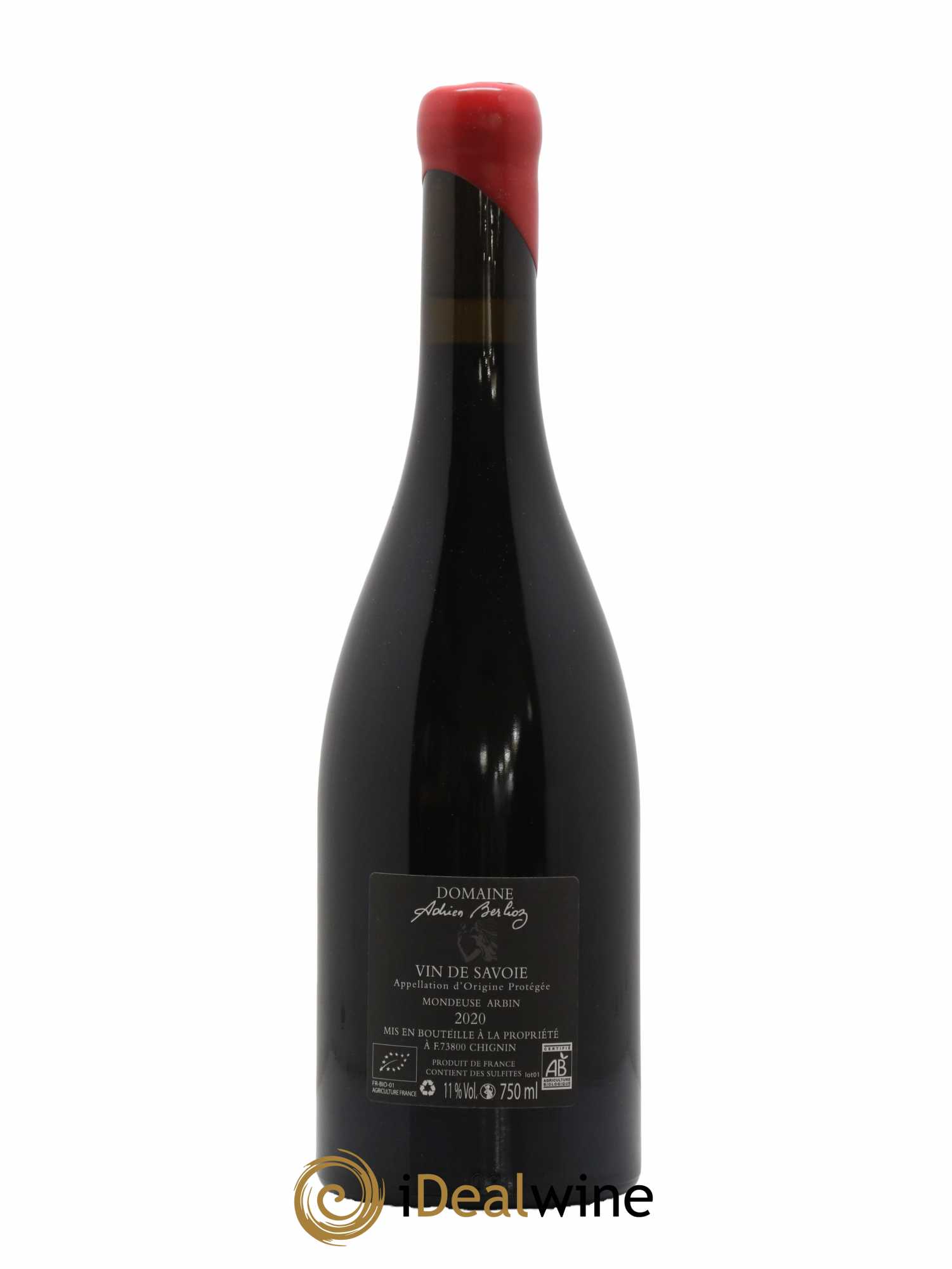 Vin de Savoie Mondeuse Marie Clotilde Domaine Adrien Berlioz 2020 - Lot de 1 bouteille - 1