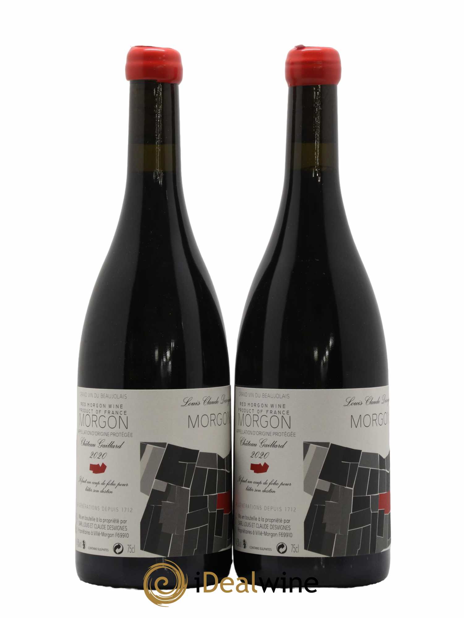 Morgon Château Gaillard Louis-Claude Desvignes 2020 - Lot de 2 bouteilles - 0