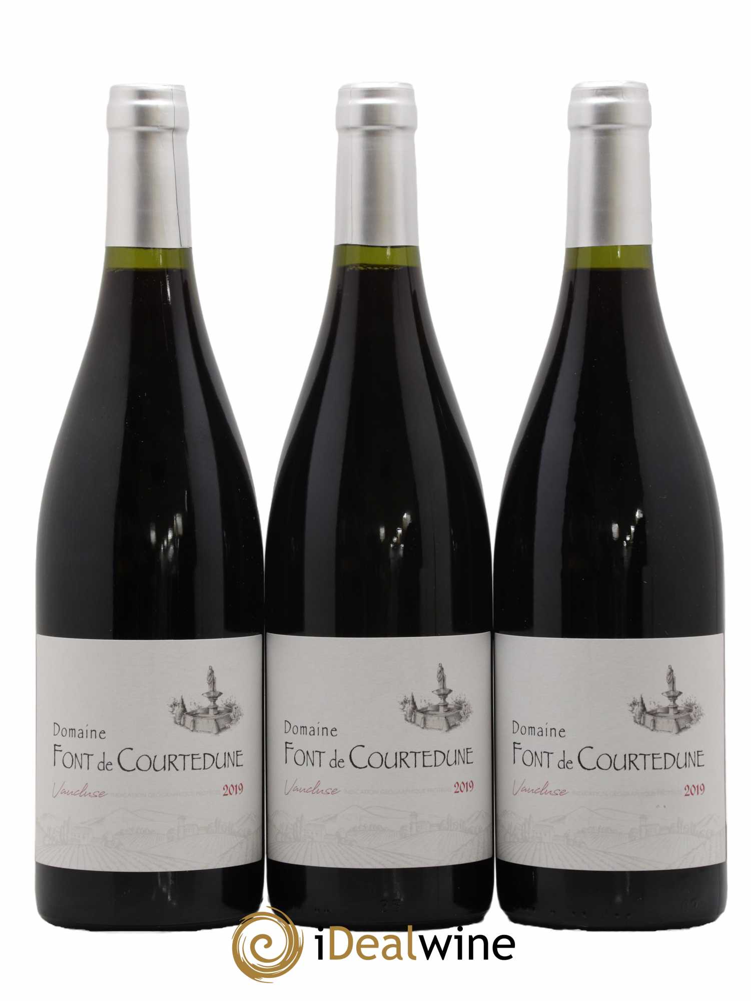Vaucluse Domaine Font De Courtedune 2019 - Lot de 3 bouteilles - 0