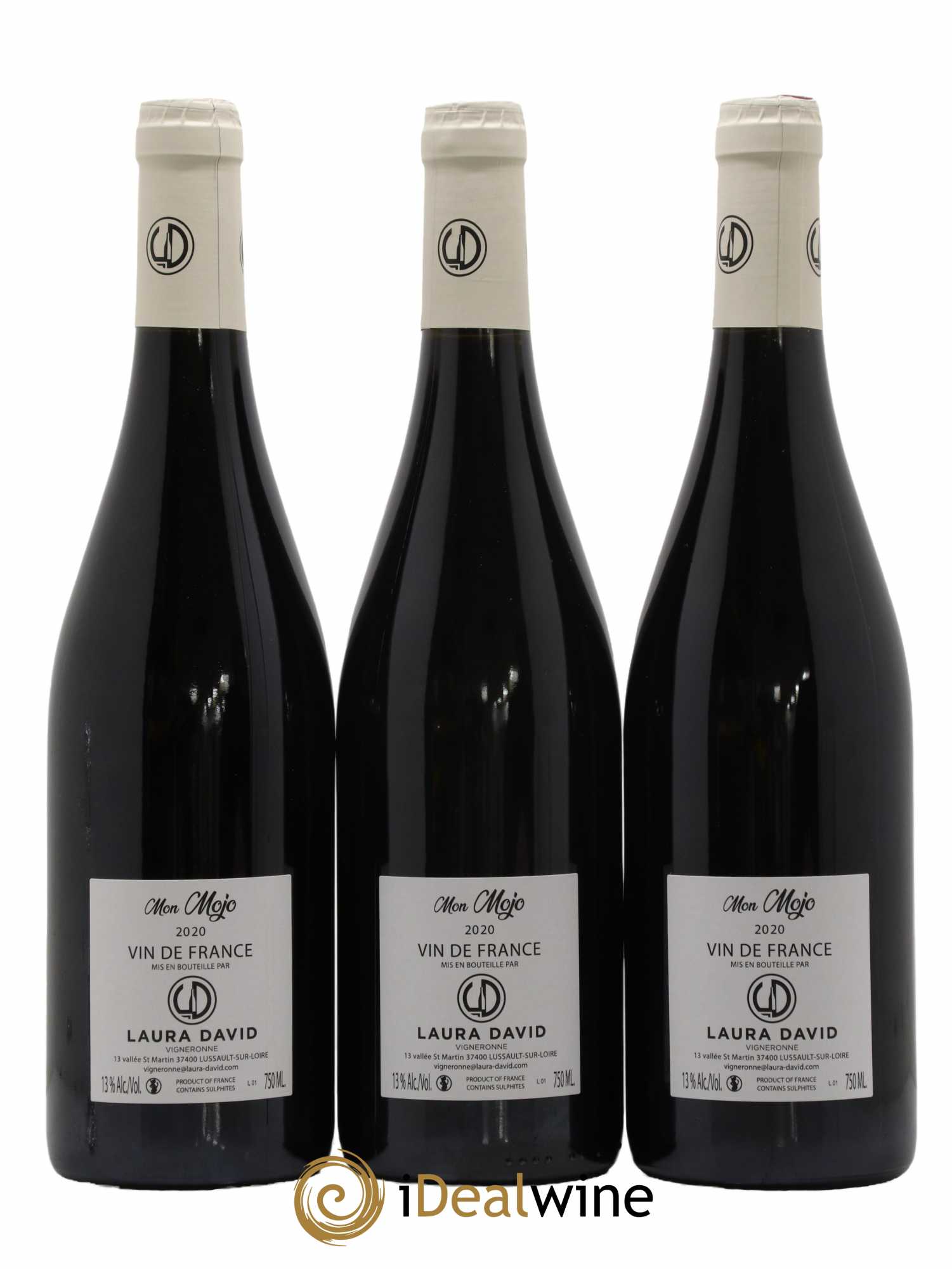 Vin de France Mon Mojo Domaine Laura David 2020 - Lot de 3 bouteilles - 1