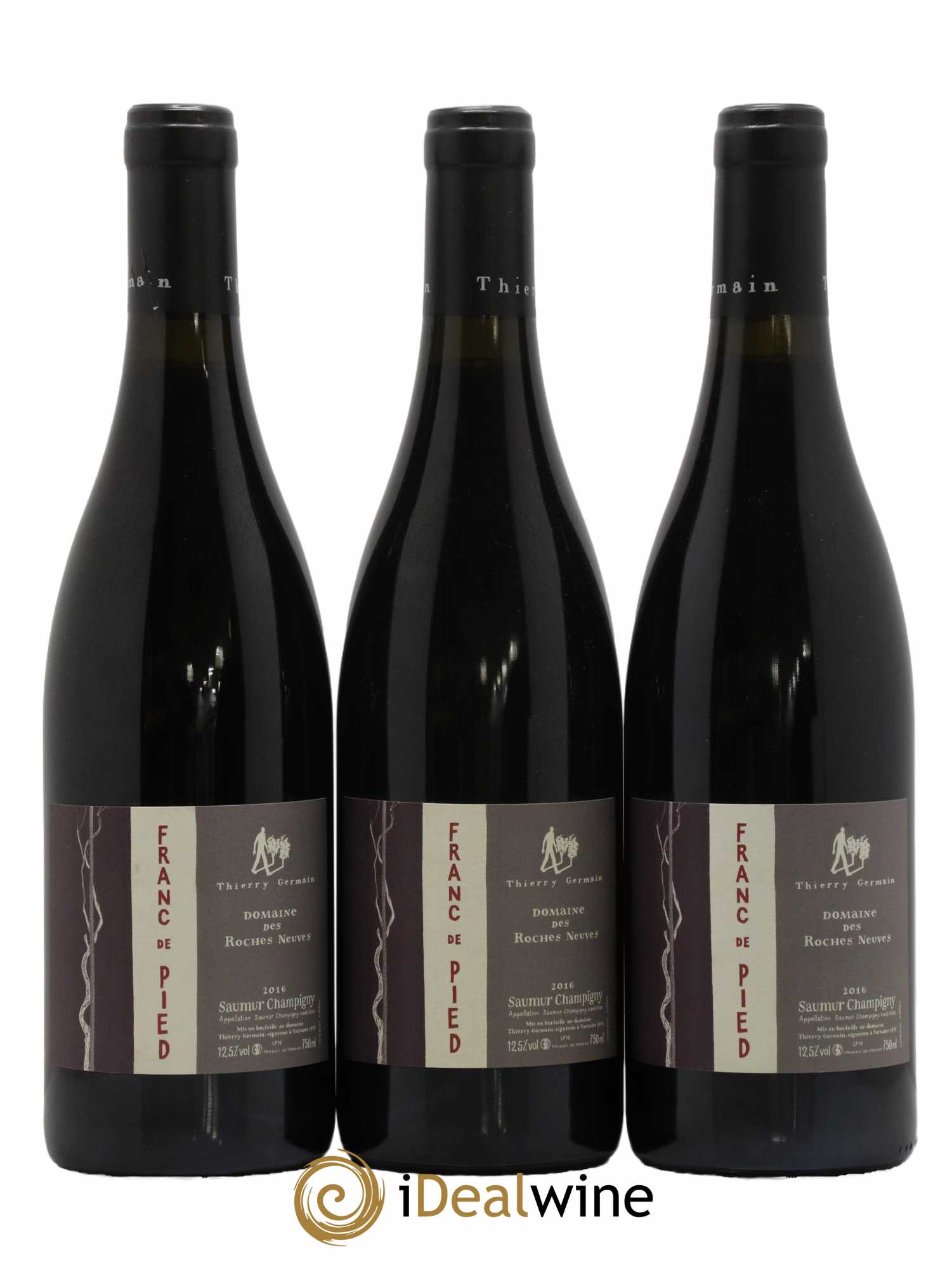 Saumur-Champigny Franc de pied Domaine des Roches Neuves - Thierry Germain 2016 - Lot de 3 bouteilles - 0