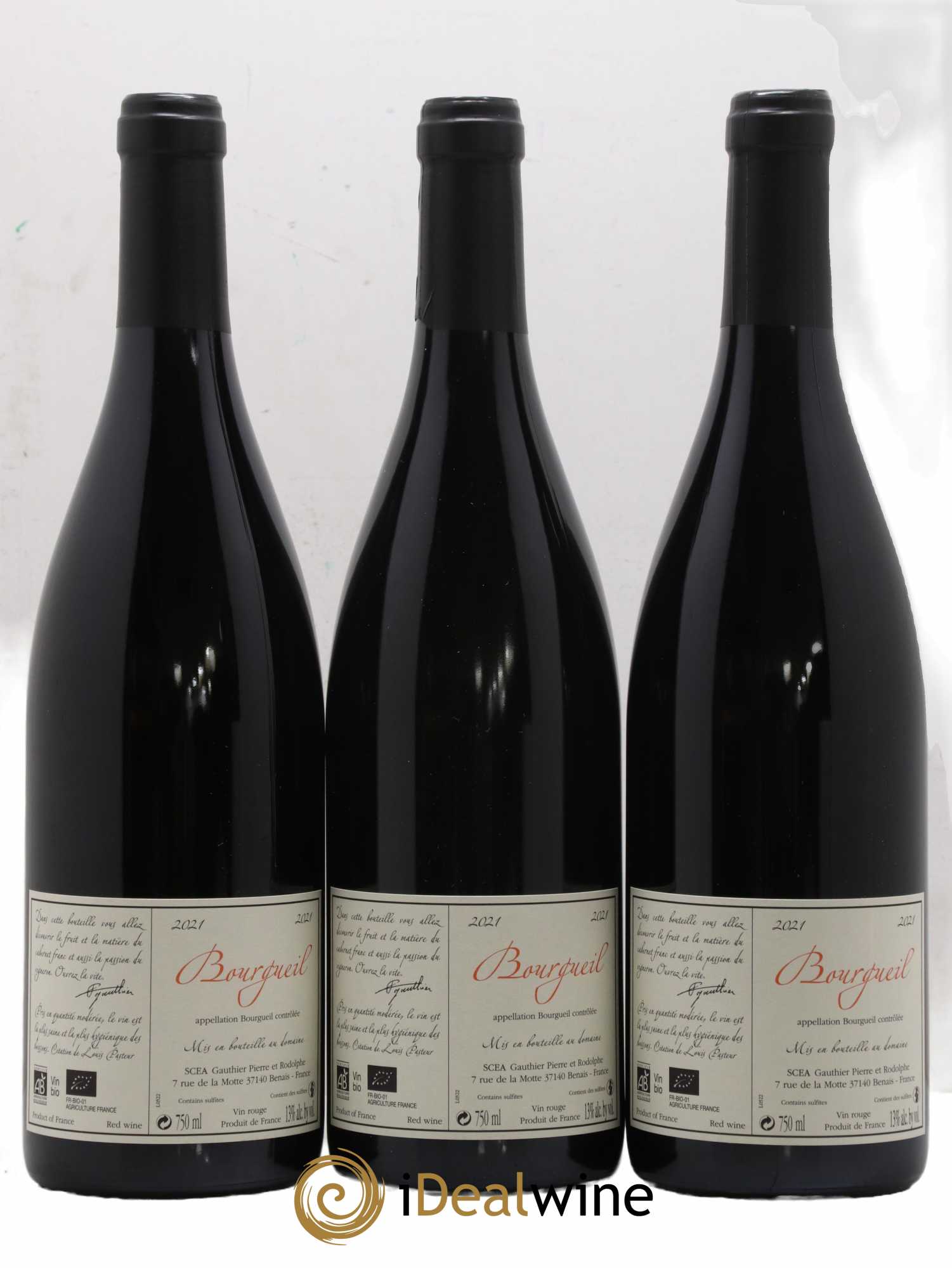 Bourgueil Jour de Soif Domaine du Bel Air 2021 - Lot de 3 bouteilles - 1