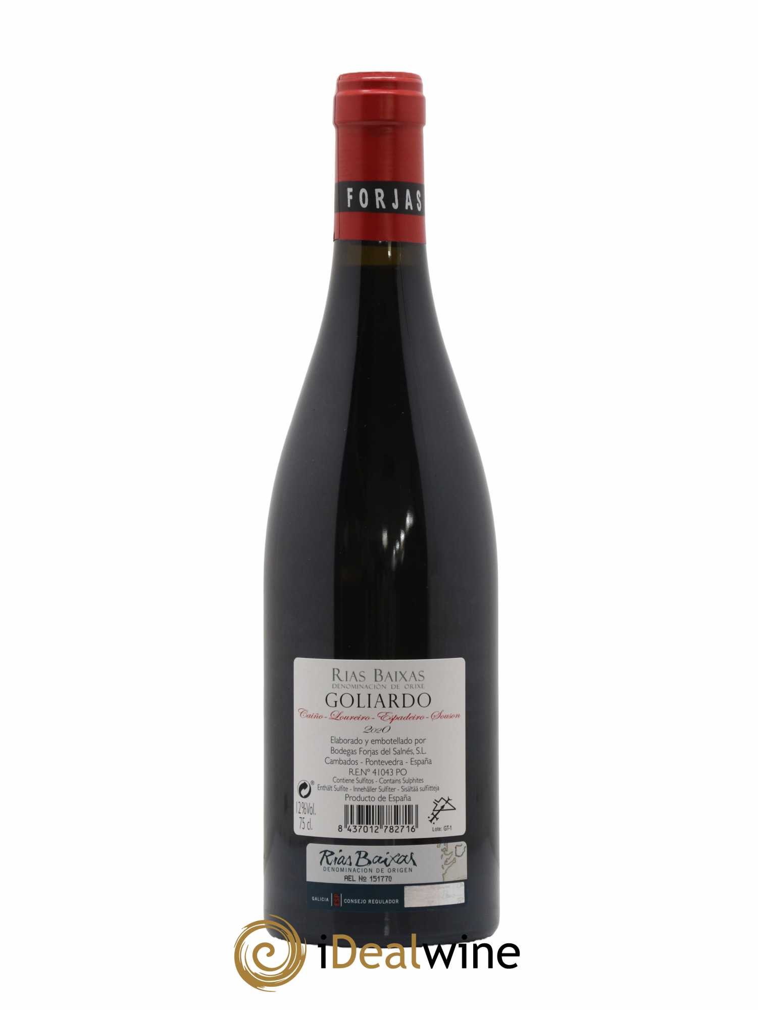 Espagne Rias Baixas Goliardo Tinto Forjas Del Salnes 2020 - Lot de 1 bouteille - 1