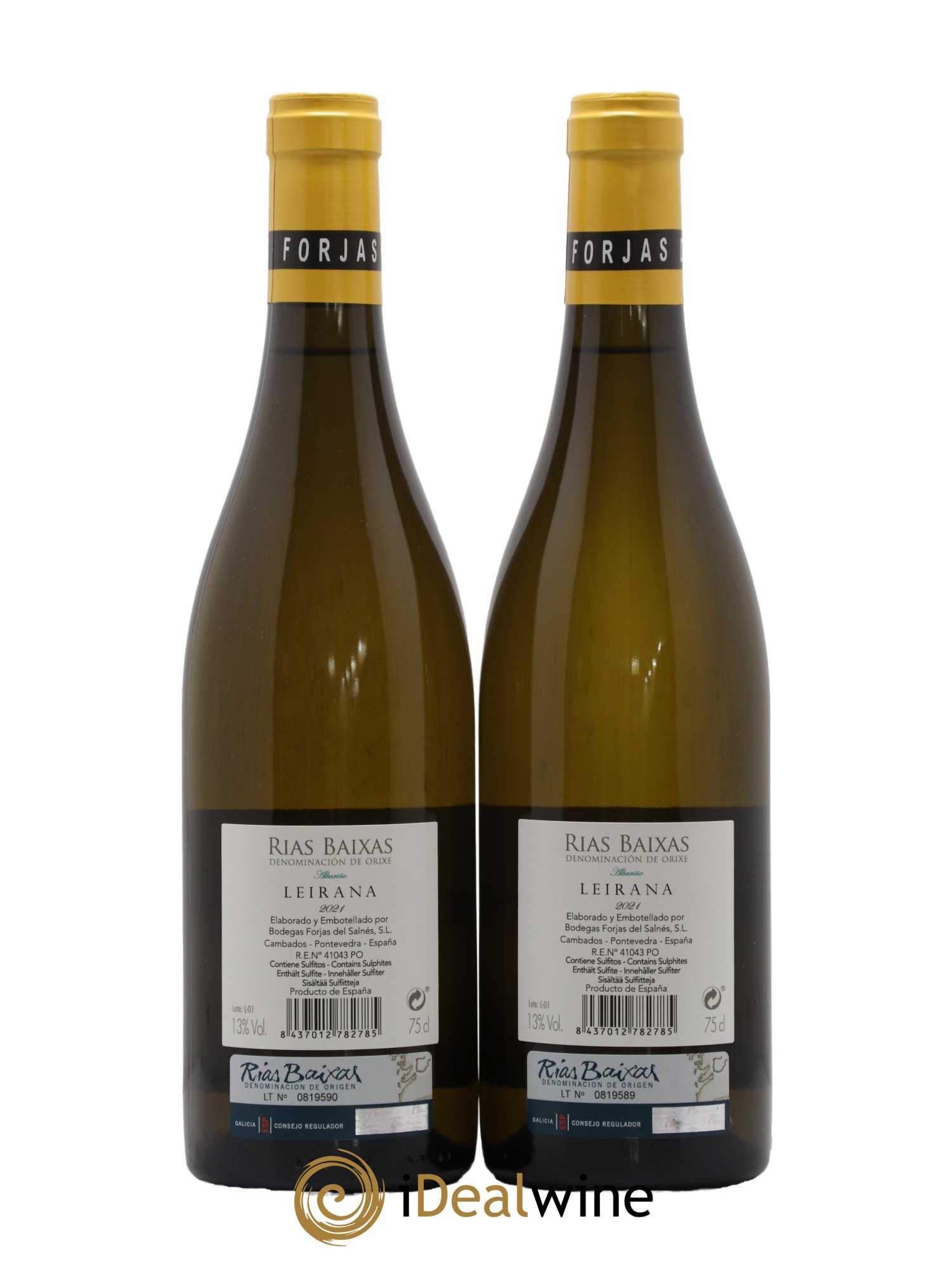 Rias Baixas Forjas Del Salnes Leirana 2021 - Posten von 2 Flaschen - 1