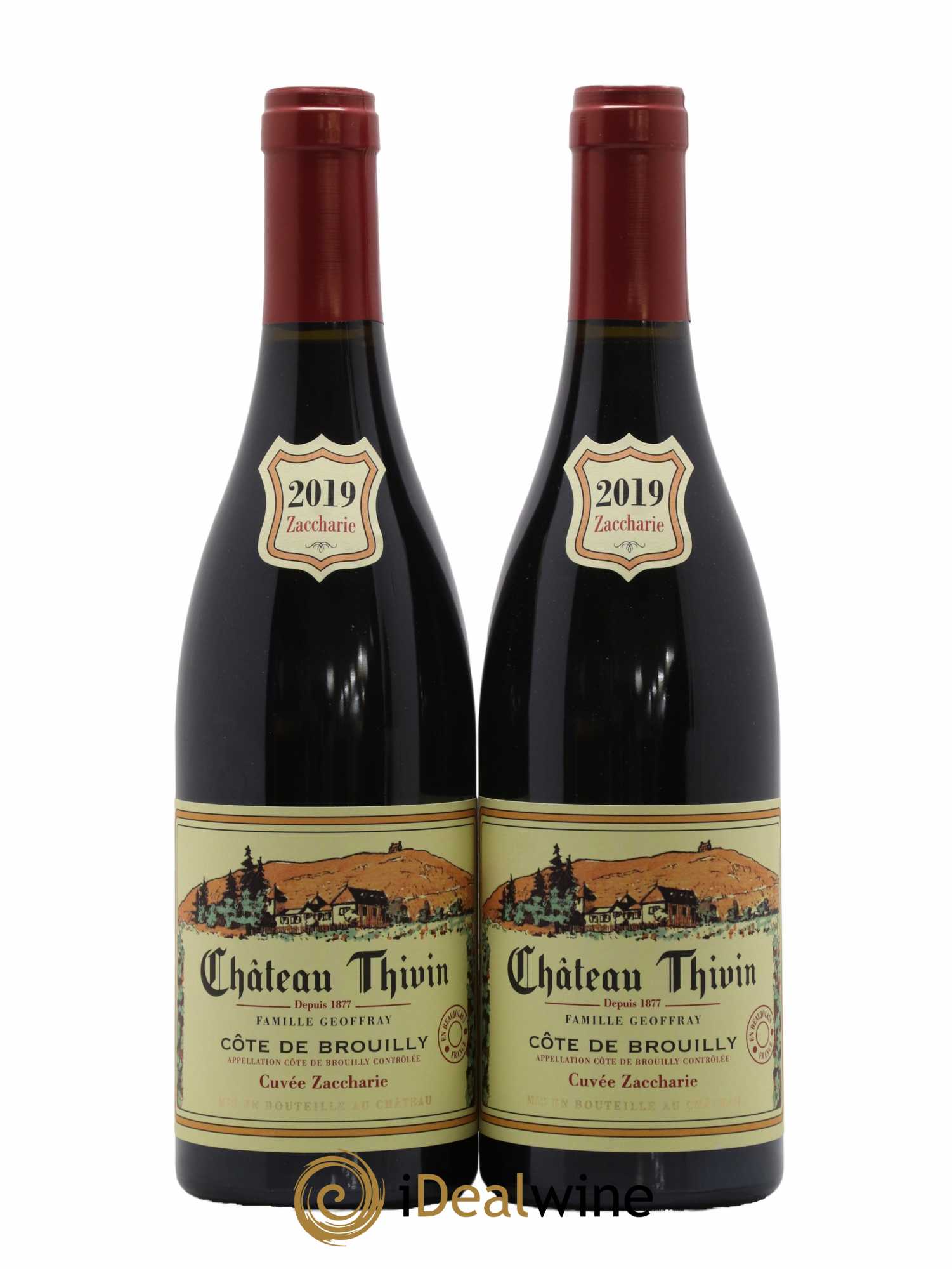 Côte de Brouilly Cuvée Zaccharie Château Thivin 2019 - Lot de 2 bouteilles - 0