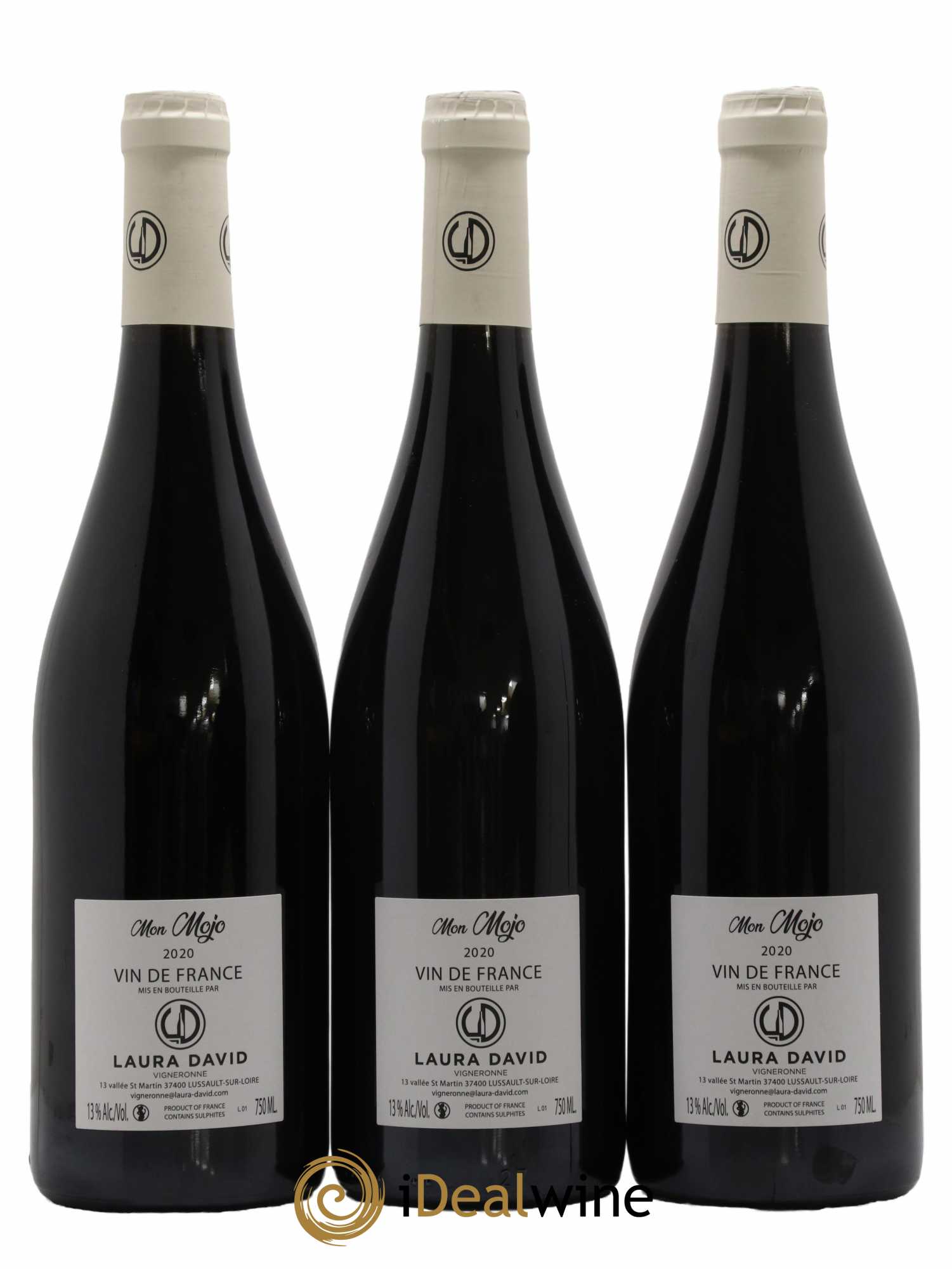 Vin de France Mon Mojo Domaine Laura David 2020 - Lot de 3 bouteilles - 1