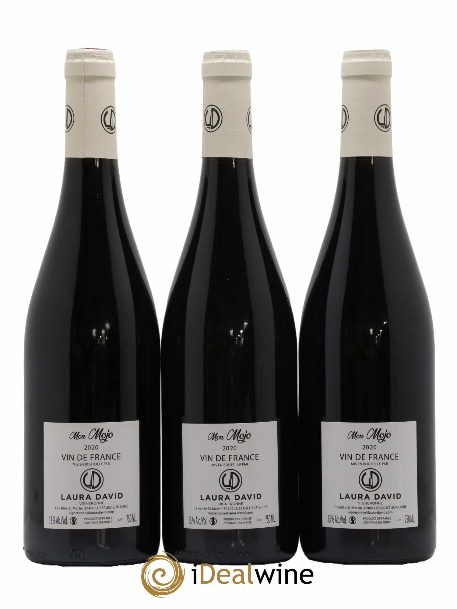 Vin de France Mon Mojo Domaine Laura David 2020 - Lot de 3 bouteilles - 1