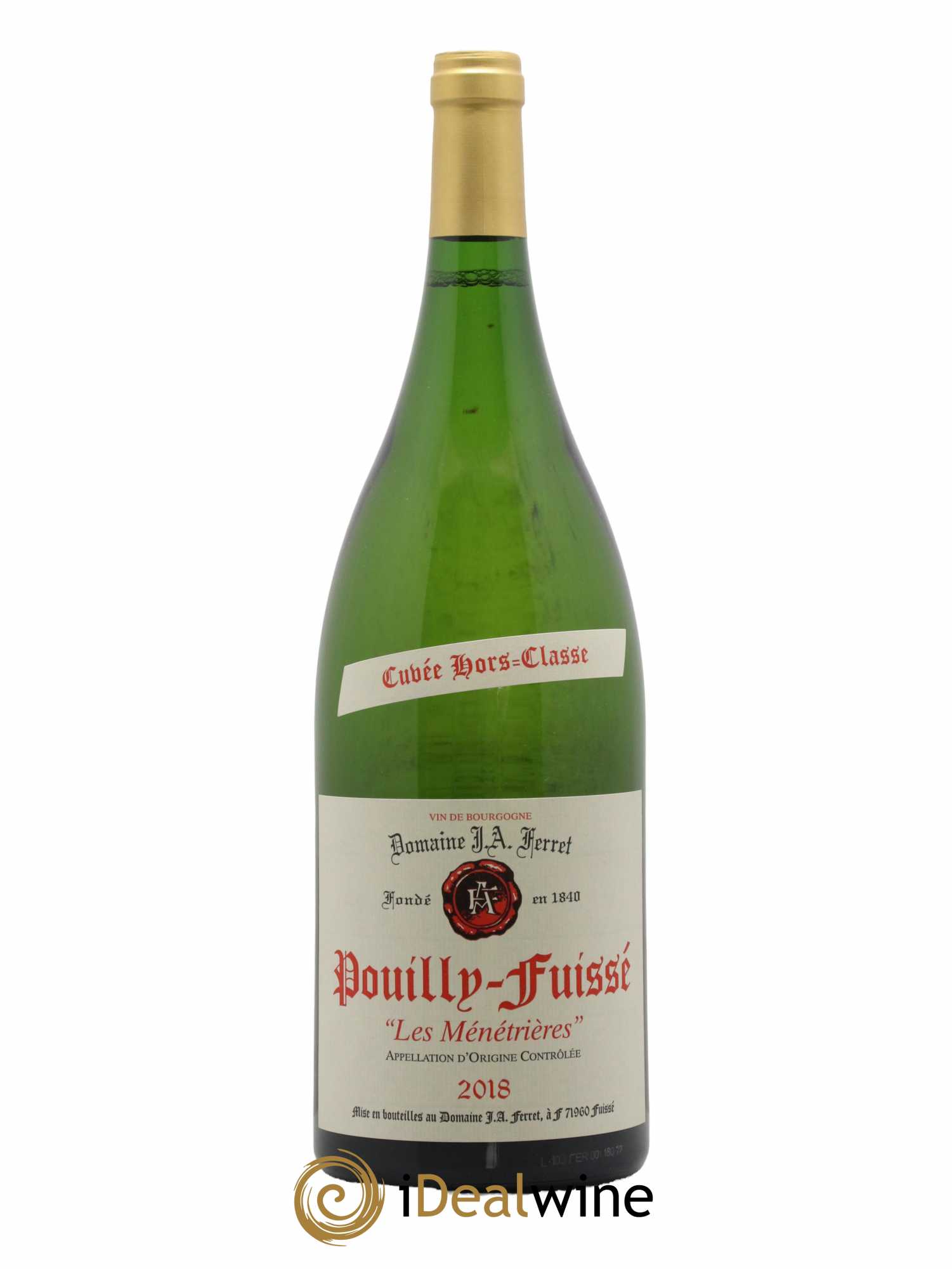 Pouilly-Fuissé 1er Cru Hors Classe Les Ménétrières J.A. Ferret (Domaine) 2018 - Lot de 1 magnum - 0