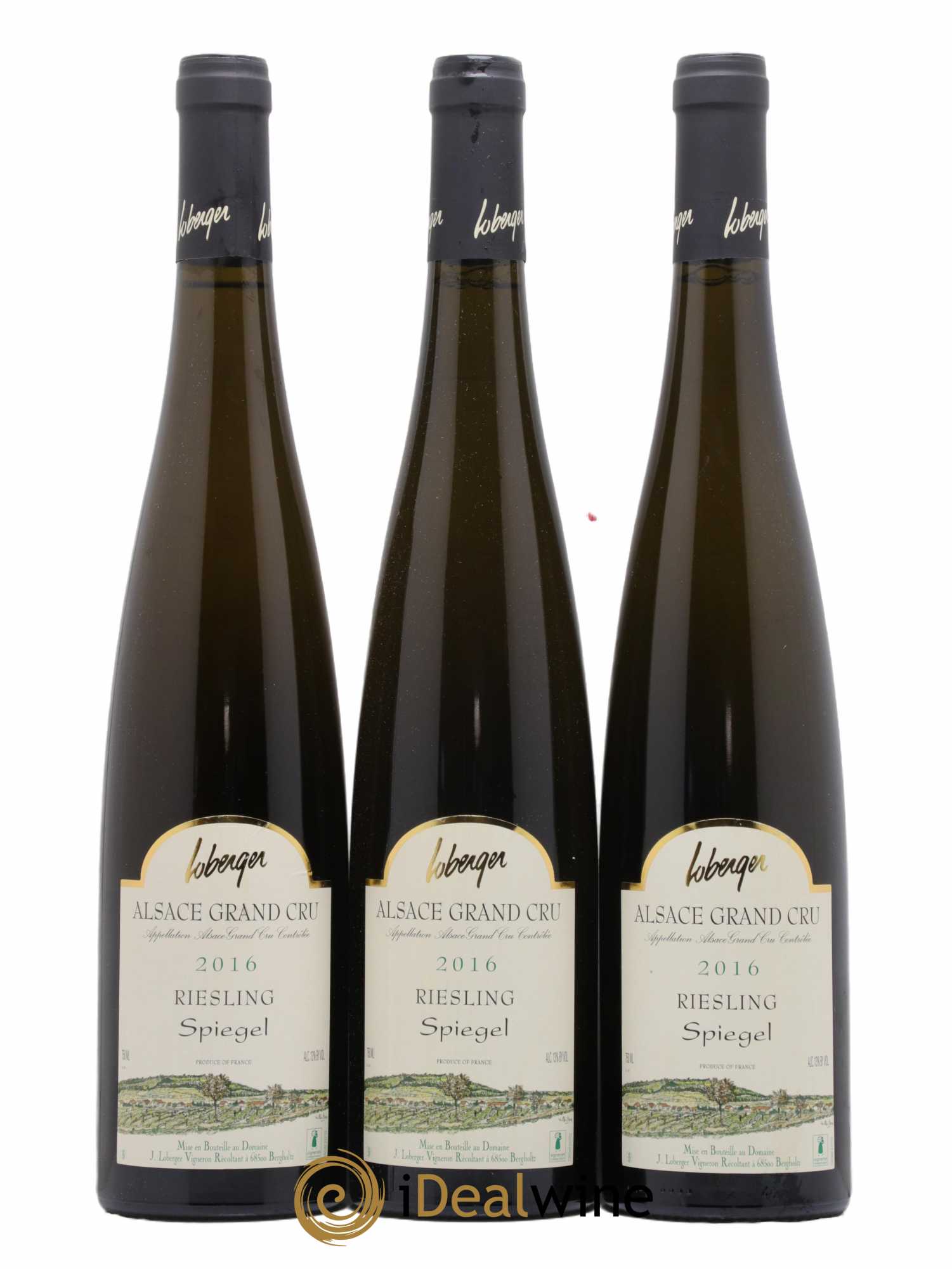 Alsace Grand Cru Riesling Spiegel Domaine Loberger 2016 - Lot de 3 bouteilles - 0