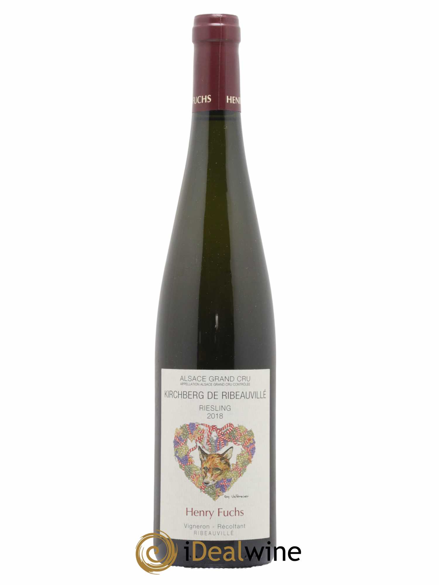 Alsace Grand Cru Riesling Kirchberg Ribeauvillé Henry Fuchs 2018 - Posten von 1 Flasche - 0