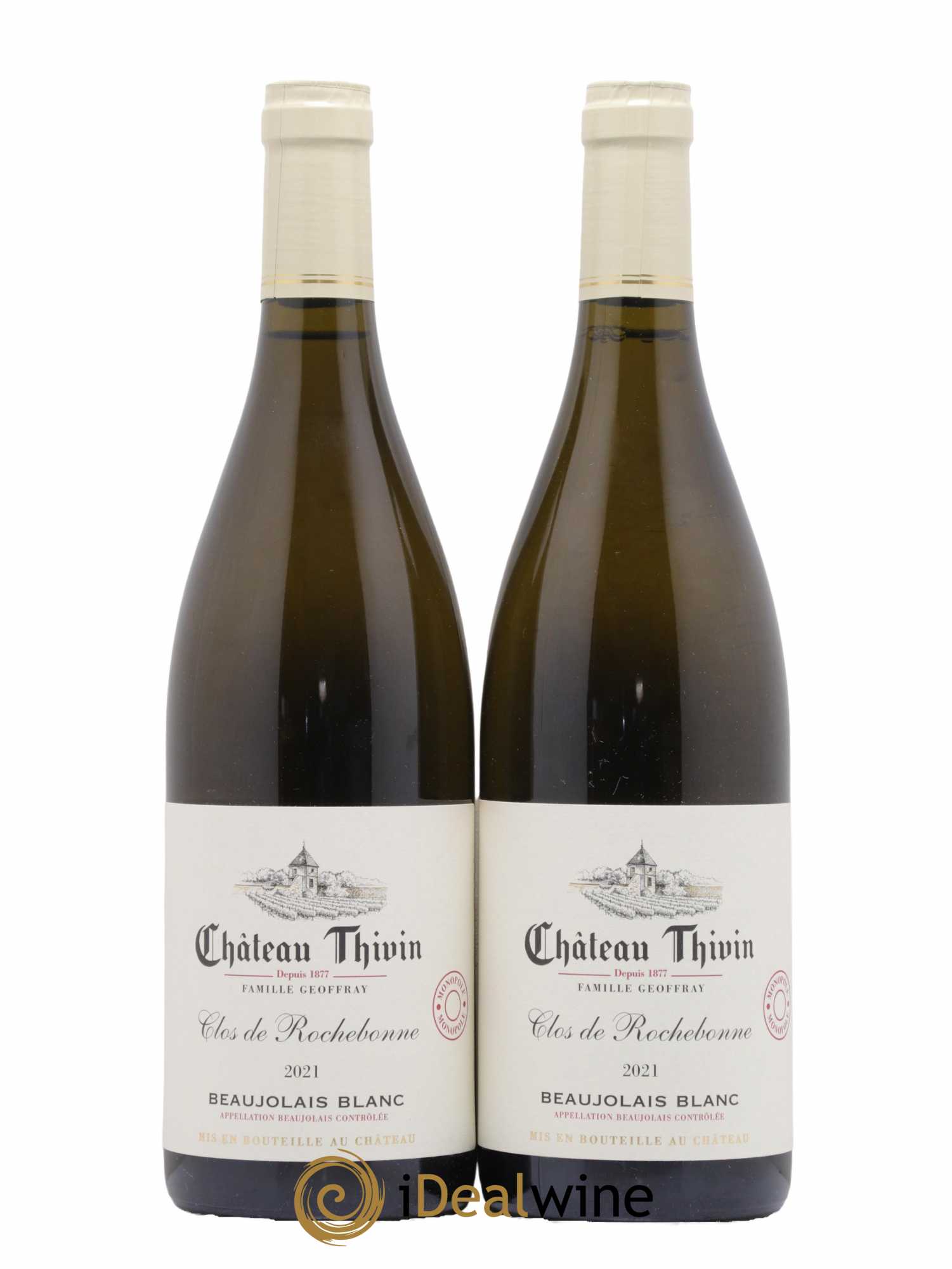 Beaujolais Clos de Rochebonne Château Thivin 2021 - Lot de 2 bouteilles - 0