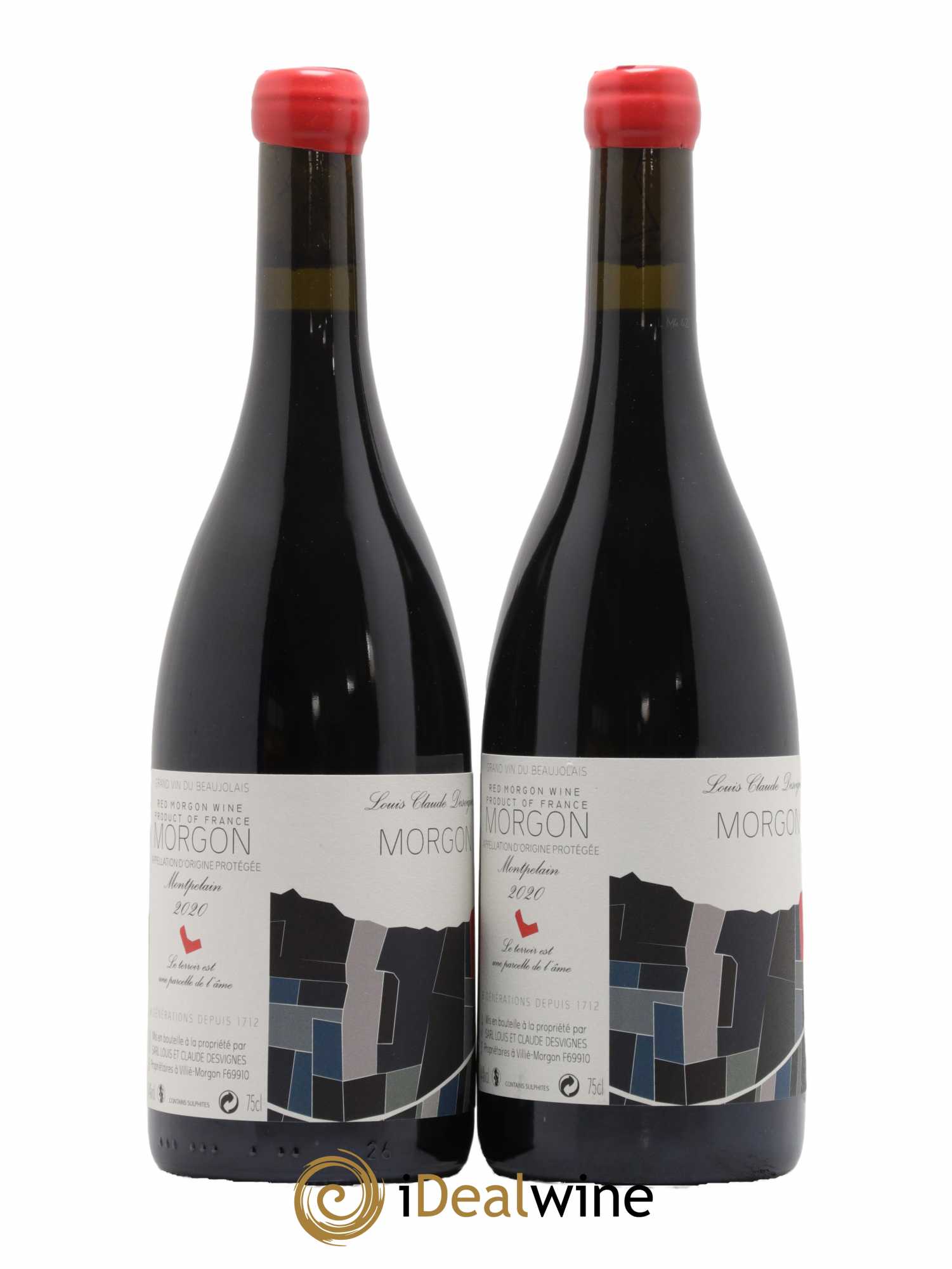 Morgon Montpelain Louis-Claude Desvignes 2020 - Lot de 2 bouteilles - 0