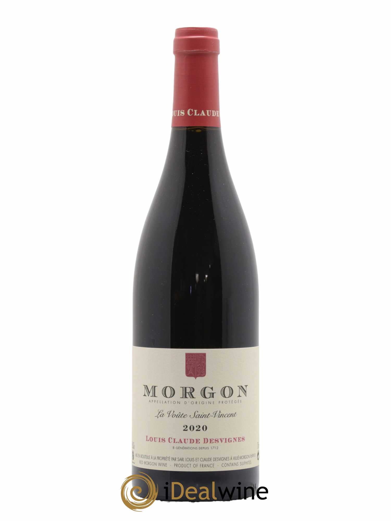 Morgon La Voûte Saint Vincent Louis-Claude Desvignes 2020 - Lot de 1 bouteille - 0