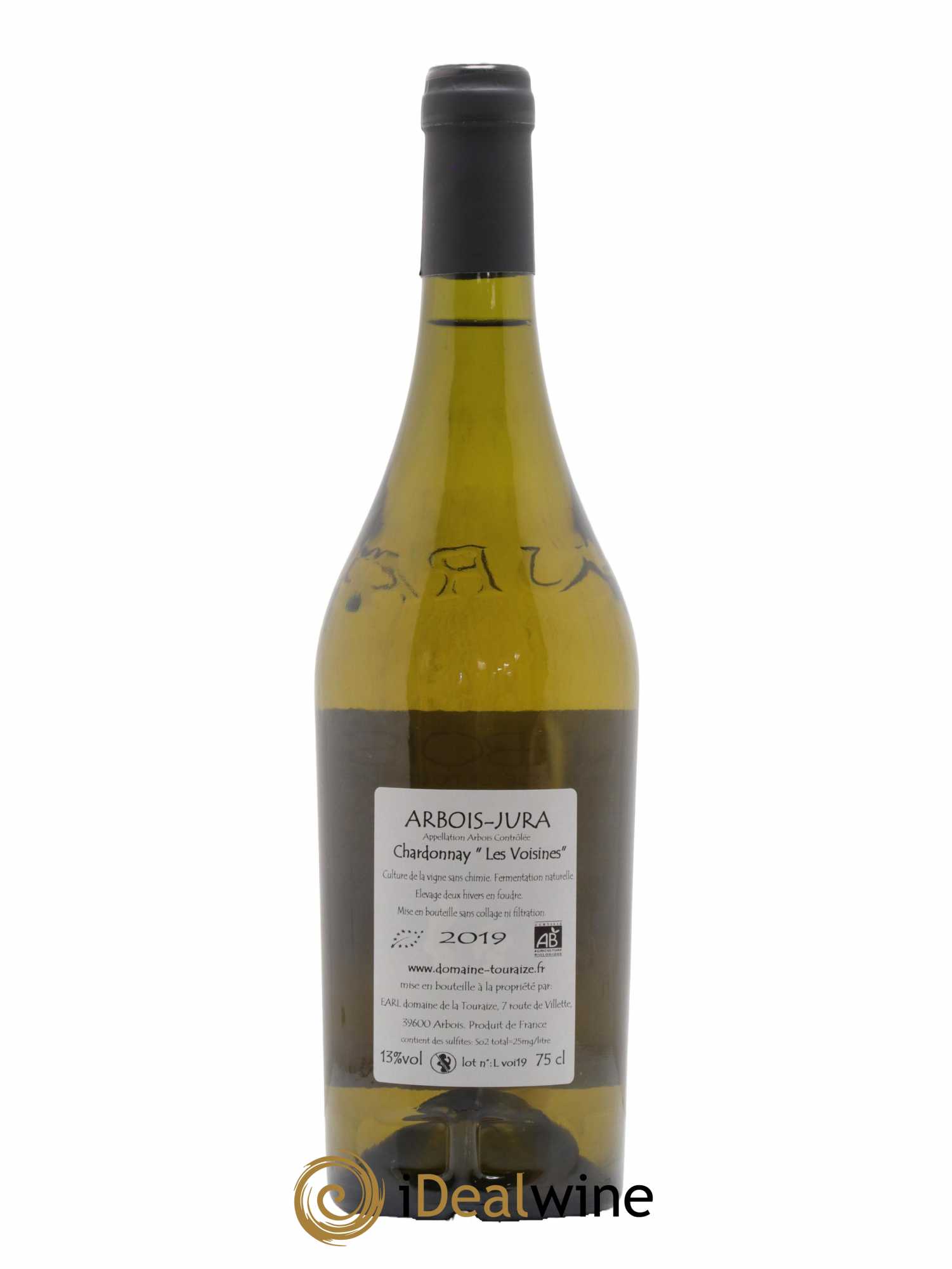 Arbois Chardonnay Les Voisines Domaine de la Touraize 2019 - Lot de 1 bouteille - 1