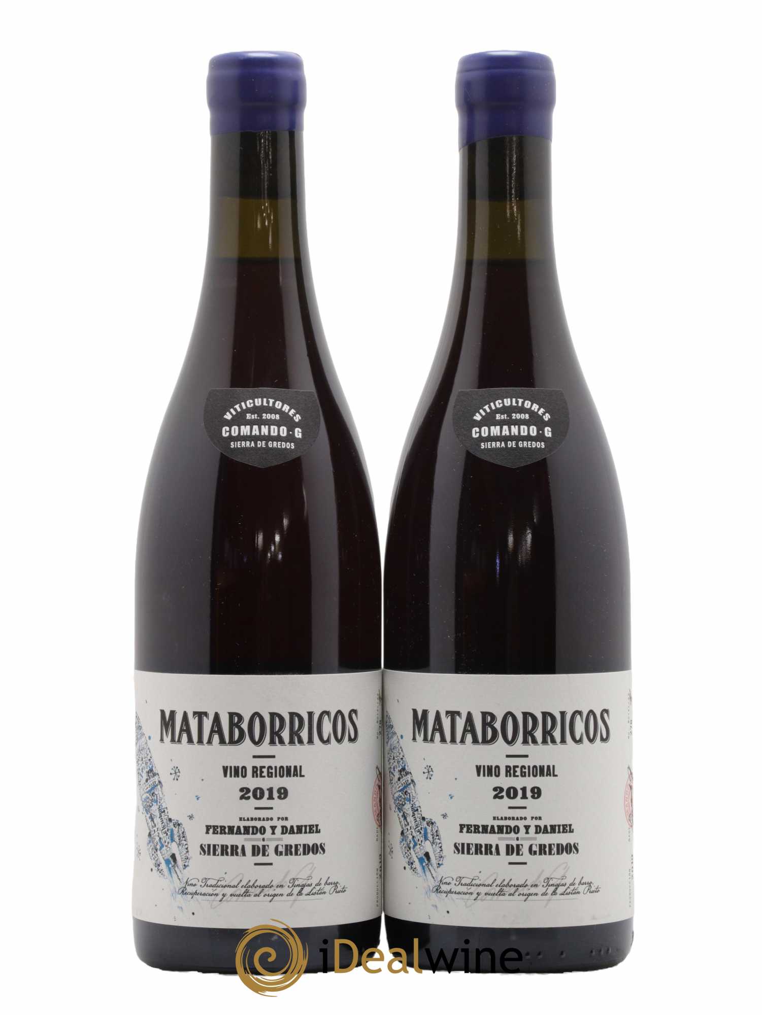 Espagne Vinos de Madrid Mataborricos Comando G 2019 - Lot de 2 bouteilles - 0