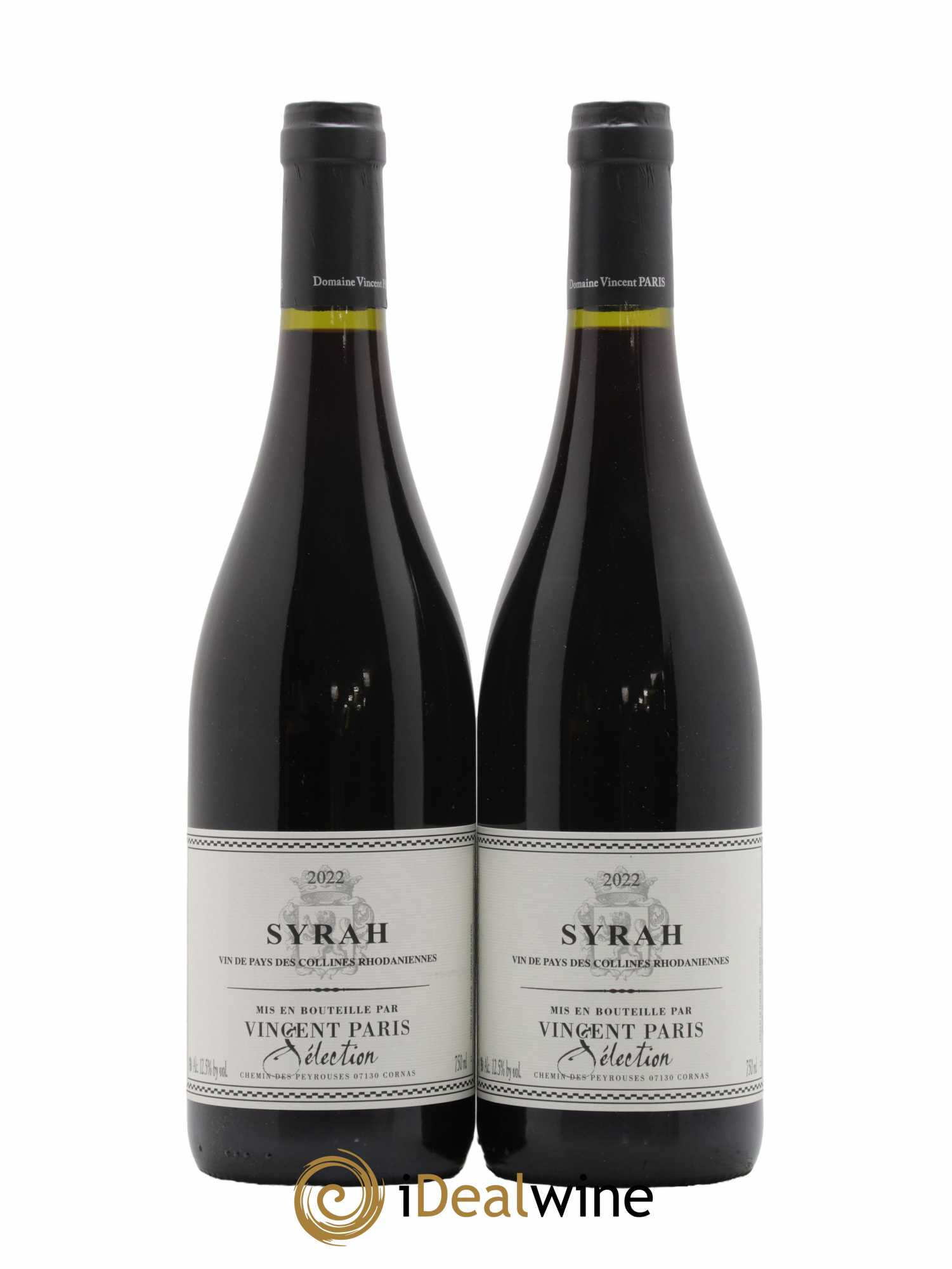Collines Rhodaniennes Syrah Domaine Vincent Paris 2022 - Lot de 2 bouteilles - 0