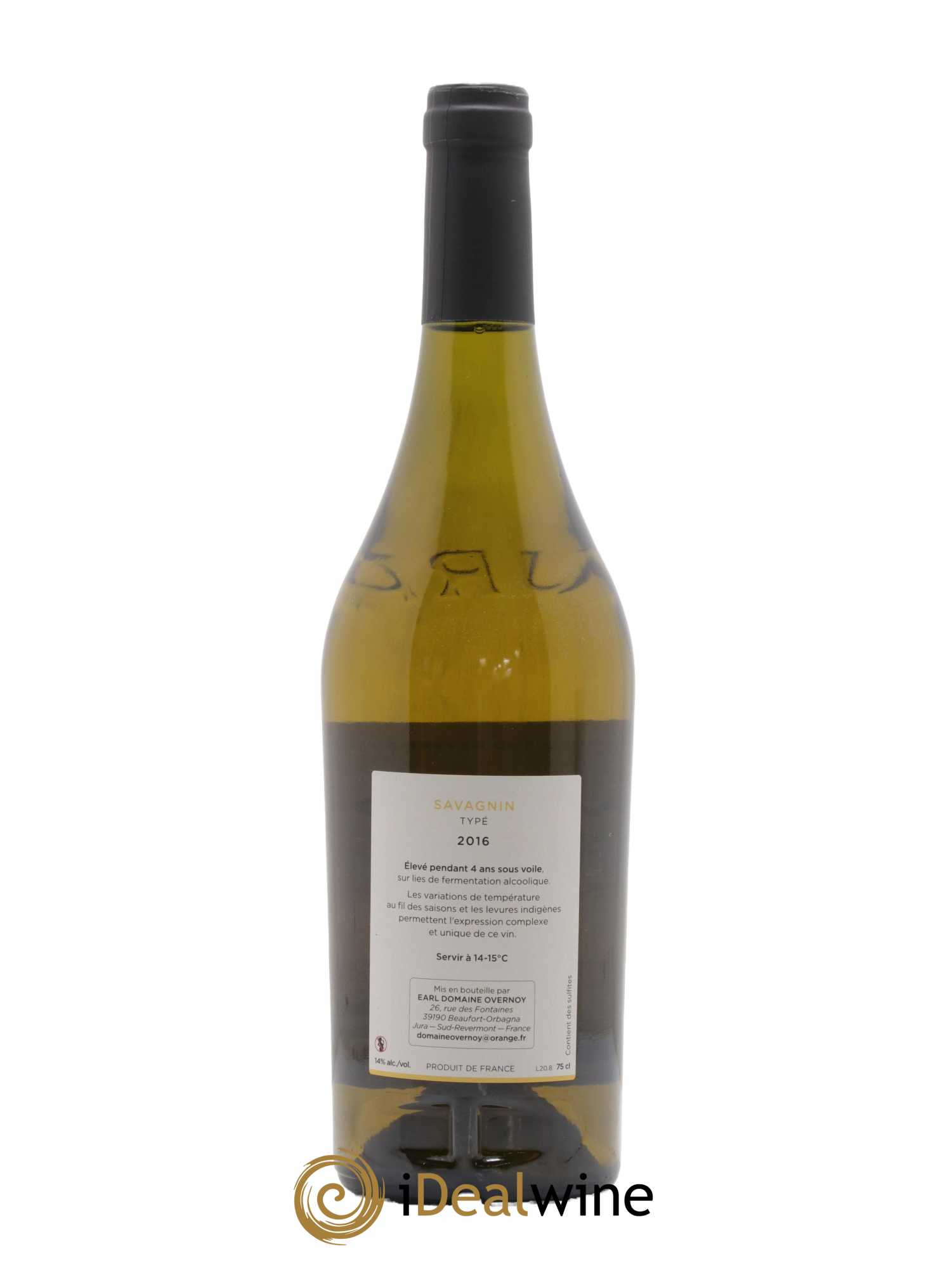 Côtes du Jura Savagnin 4 ans de voile Guillaume Overnoy 2016 - Lot de 1 bouteille - 1