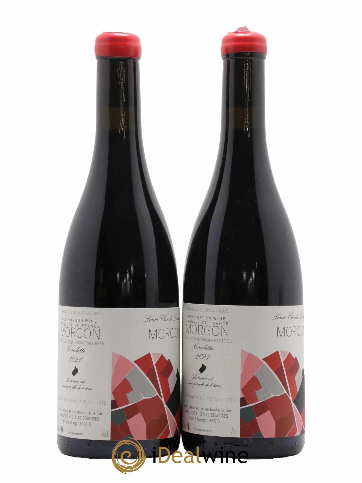 Morgon Corcelette Louis-Claude Desvignes 2021 - Lot de 2 bouteilles - 0