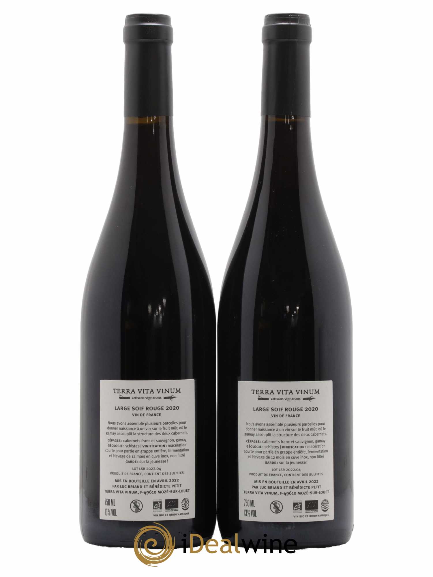 Vin de France Large Soif Terra Vita Vinum 2020 - Lotto di 2 bottiglie - 1