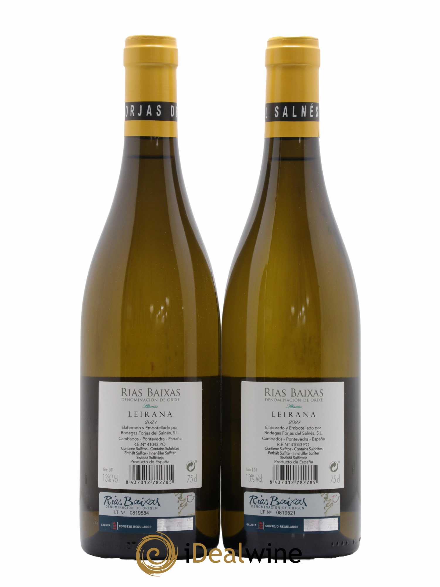 Rias Baixas Albarino Forjas del Salnes Leirana 2021 - Lot de 2 bouteilles - 1
