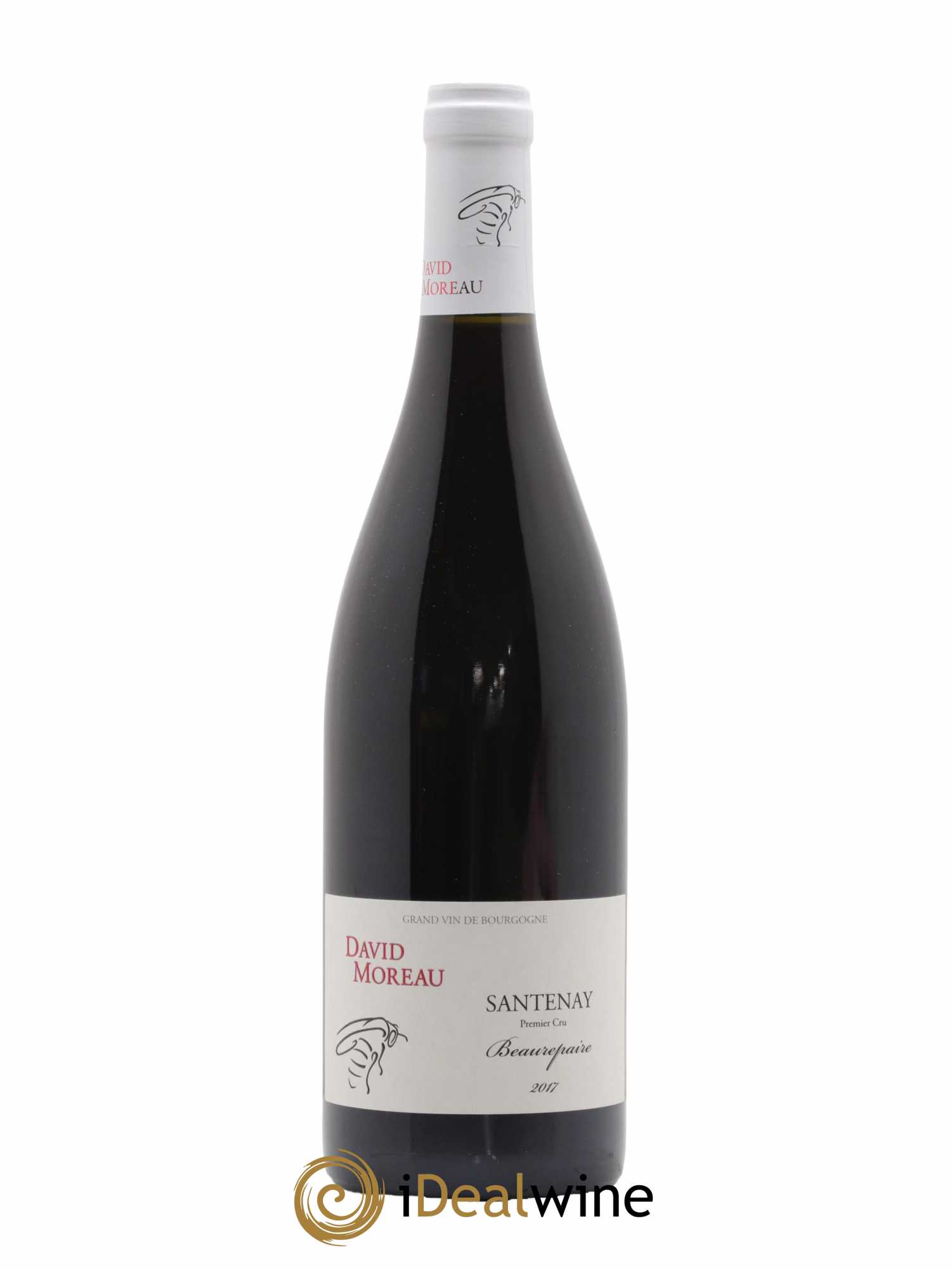 Santenay 1er Cru Beaurepaire David Moreau 2017 - Lot de 1 bouteille - 0