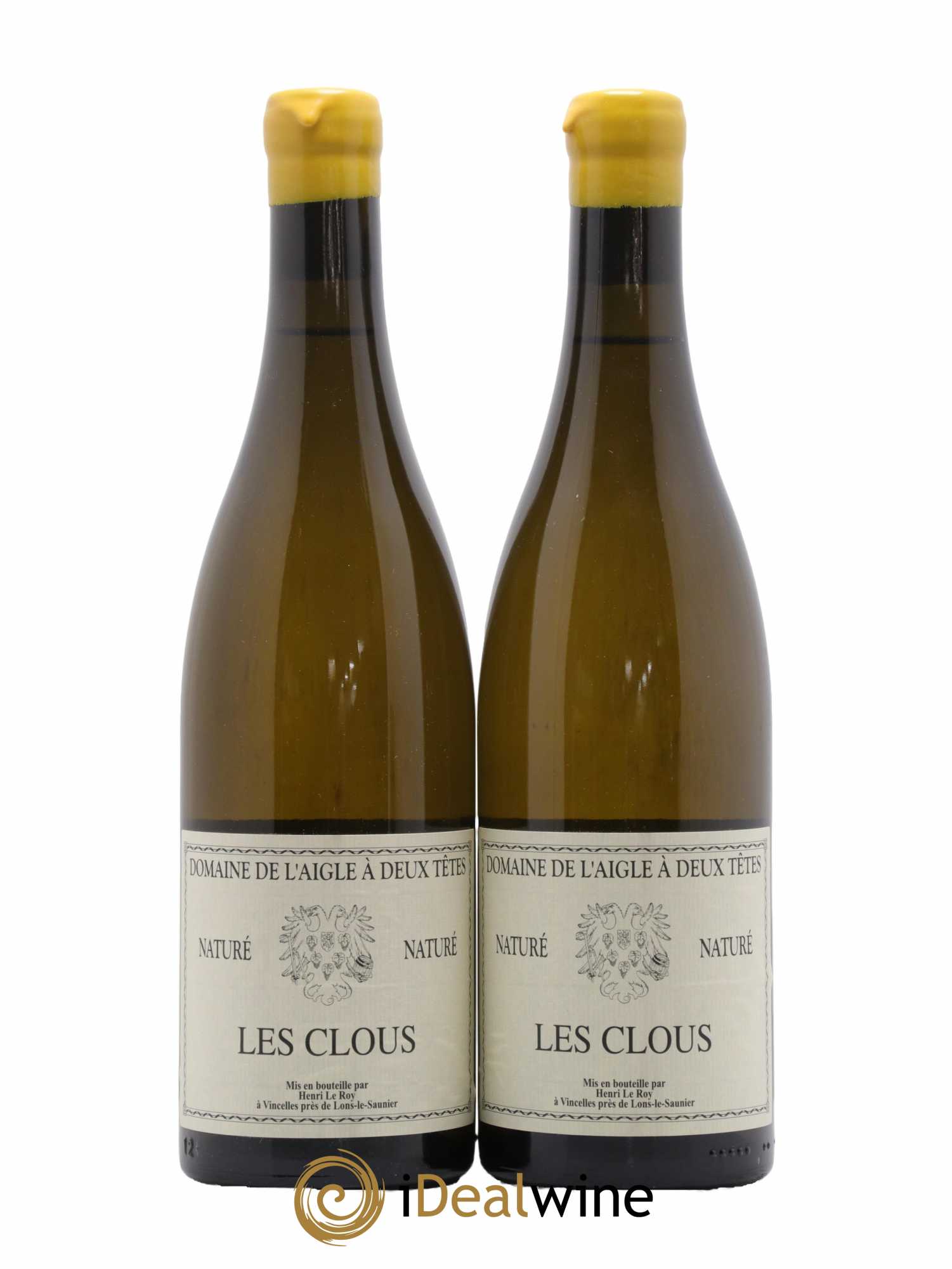 Côtes du Jura Naturé les Clous Domaine de l'Aigle à deux têtes 2019 - Lot de 2 bouteilles - 0